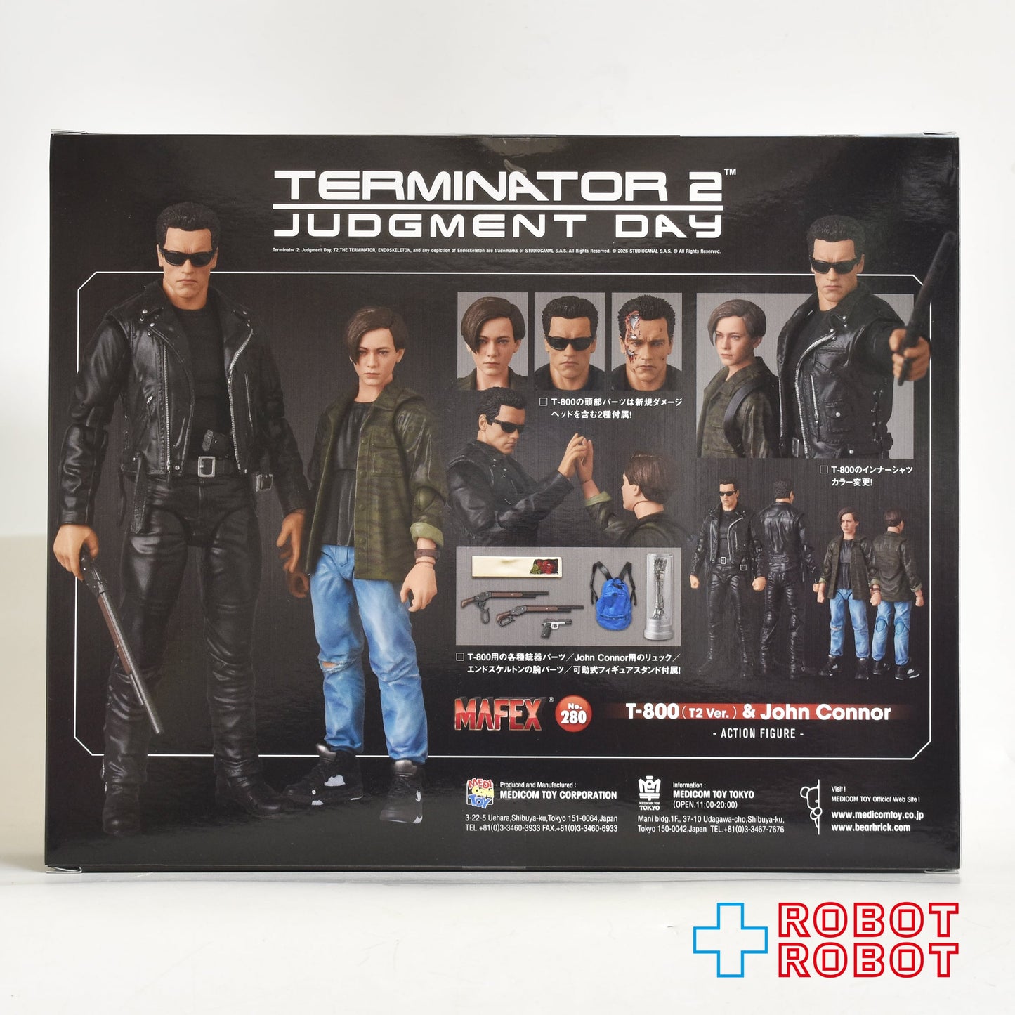 メディコム・トイ MAFEX マフェックス No.280 ターミネーター 2 T-800 & ジョン・コナー アクションフィギュア 未開封