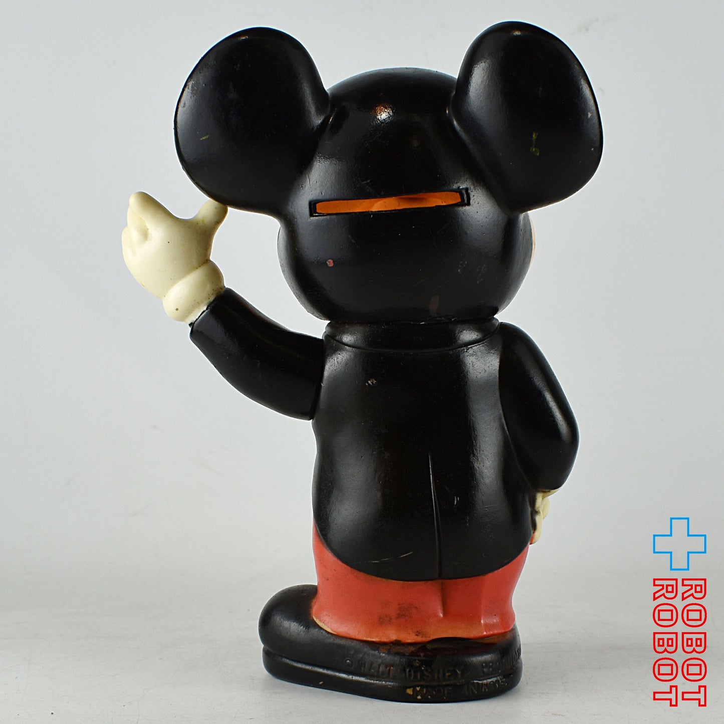 ディズニー ミッキーマウス タキシード 左手上げ ソフビ貯金箱 KOREA