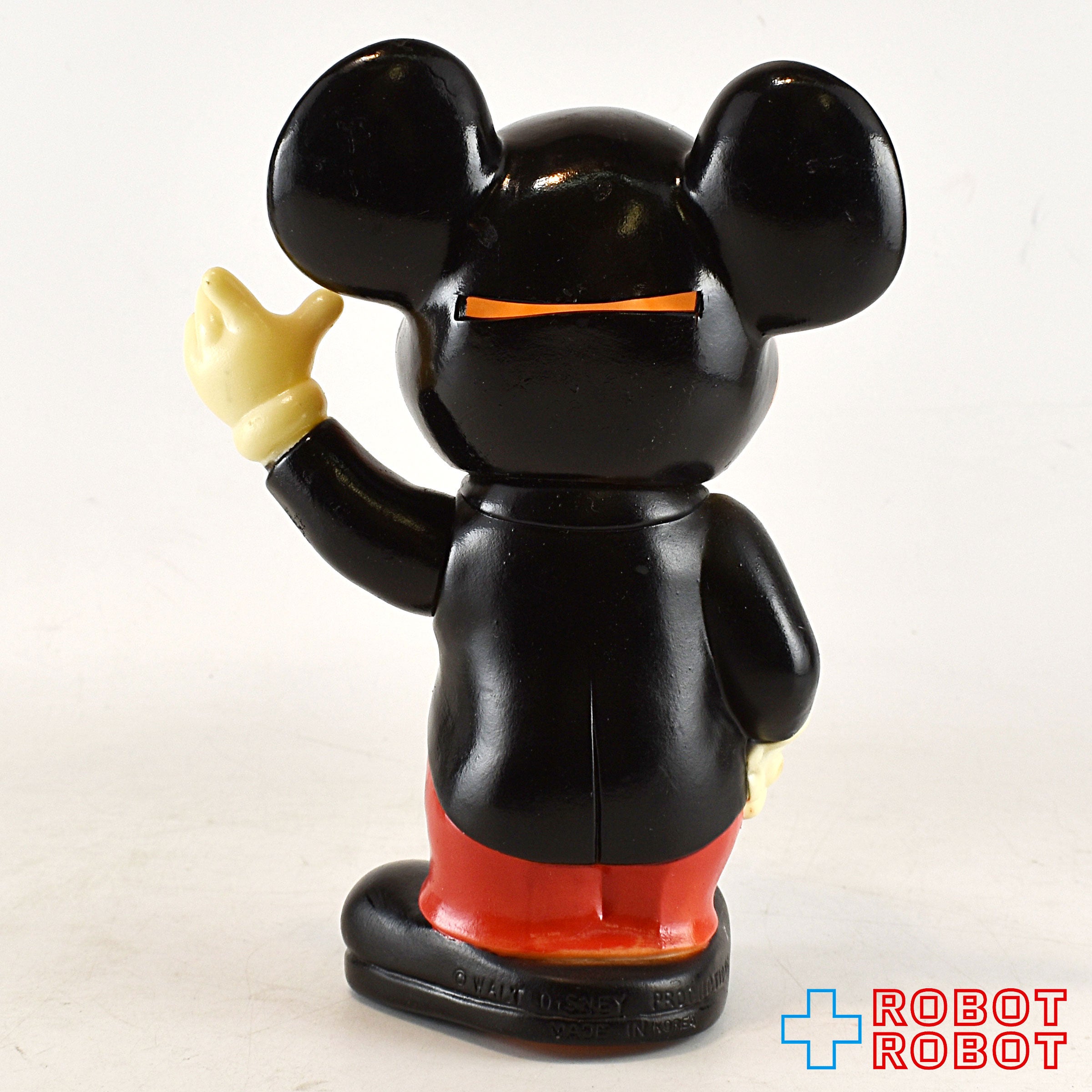 ディズニー ミッキーマウス タキシード 左手上げ ソフビ貯金箱 KOREA