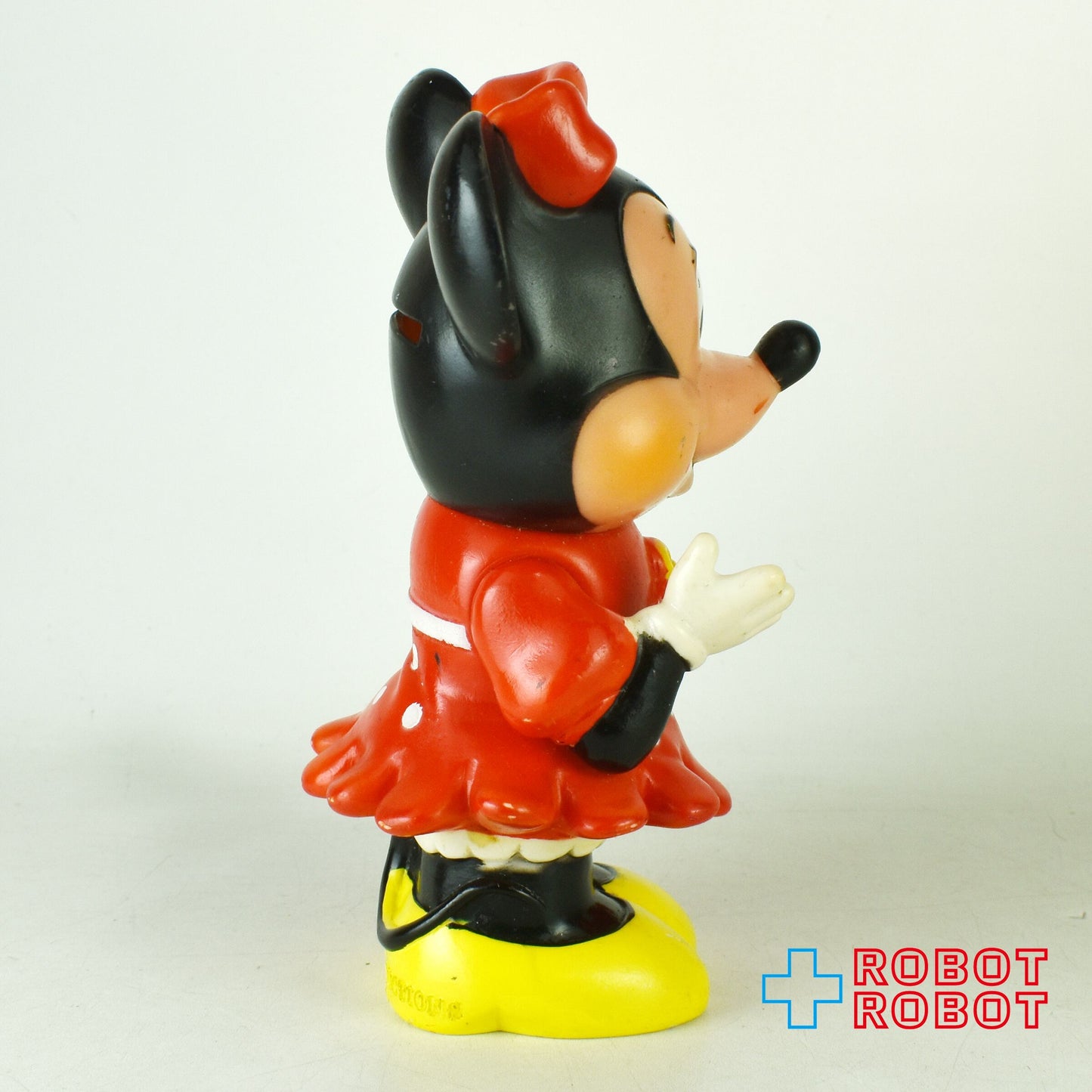 ミニーマウス 花持ち ソフビ貯金箱 KOREA 14.5センチ