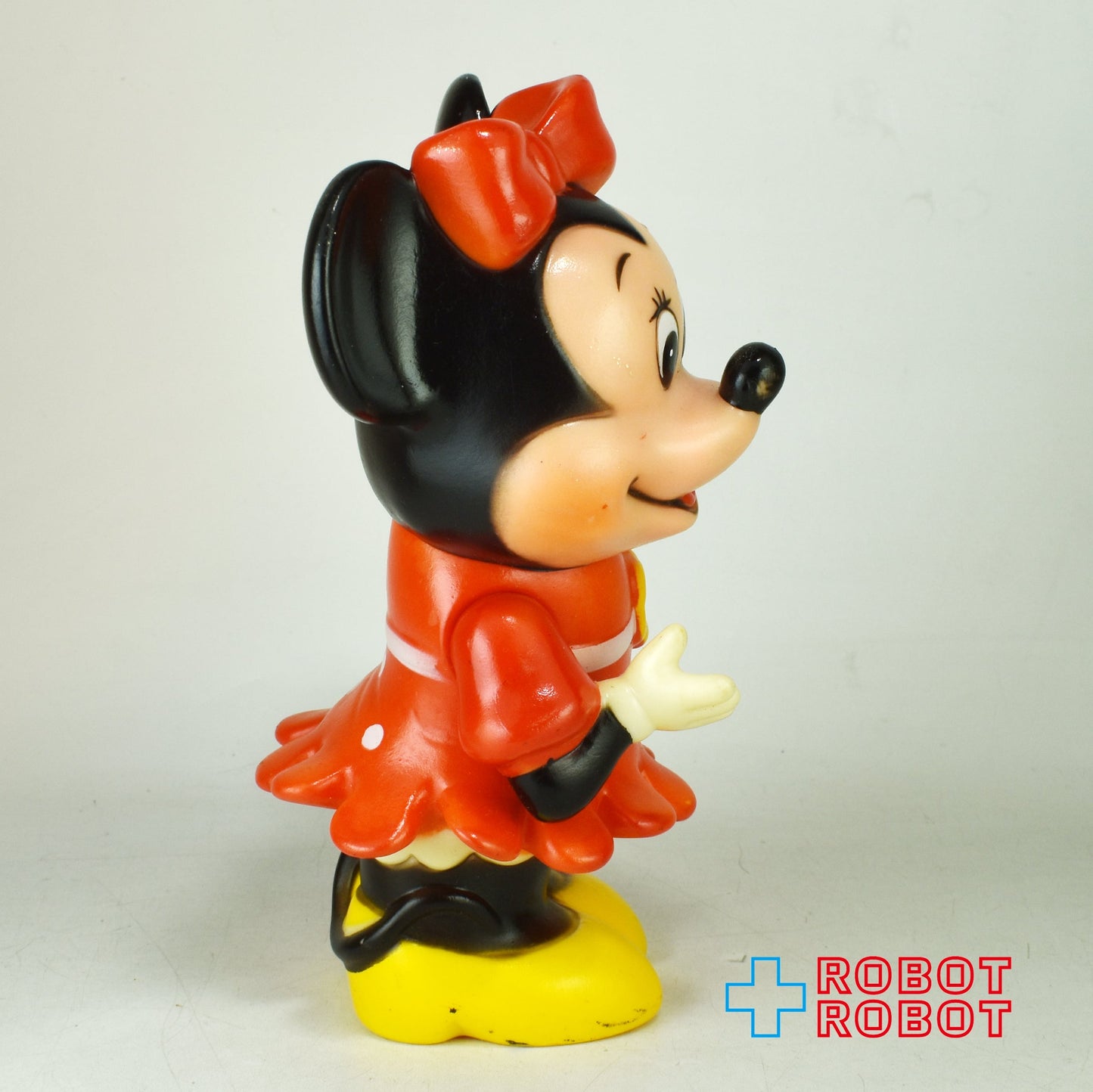 ミニーマウス 花持ち ソフビ貯金箱 KOREA 14.5センチ