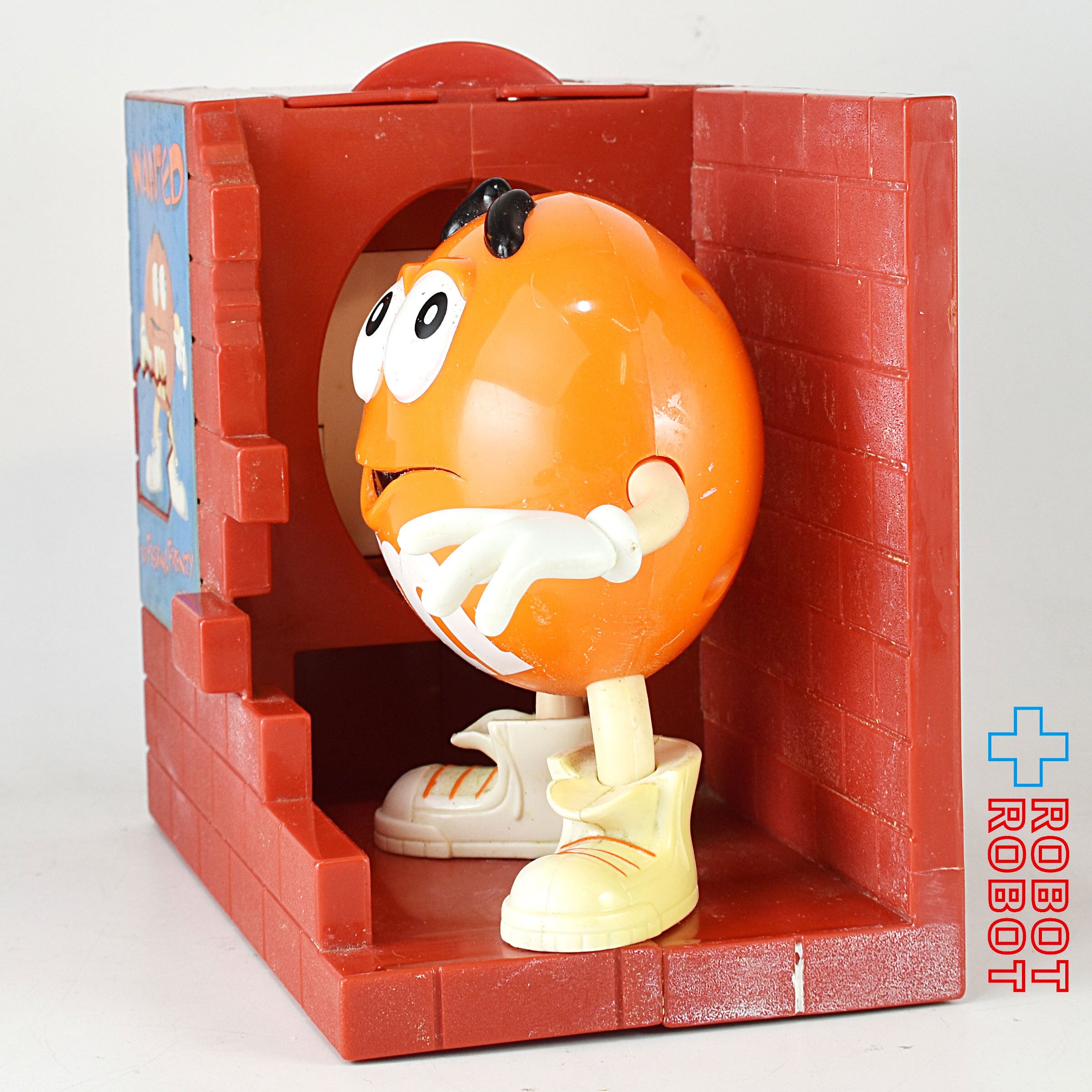 レア　m&m's ディスペンサー　オレンジ　手配書 M&M's オレンジ ハイド'n ハンダー ディスペンサー エムアンドエムズ