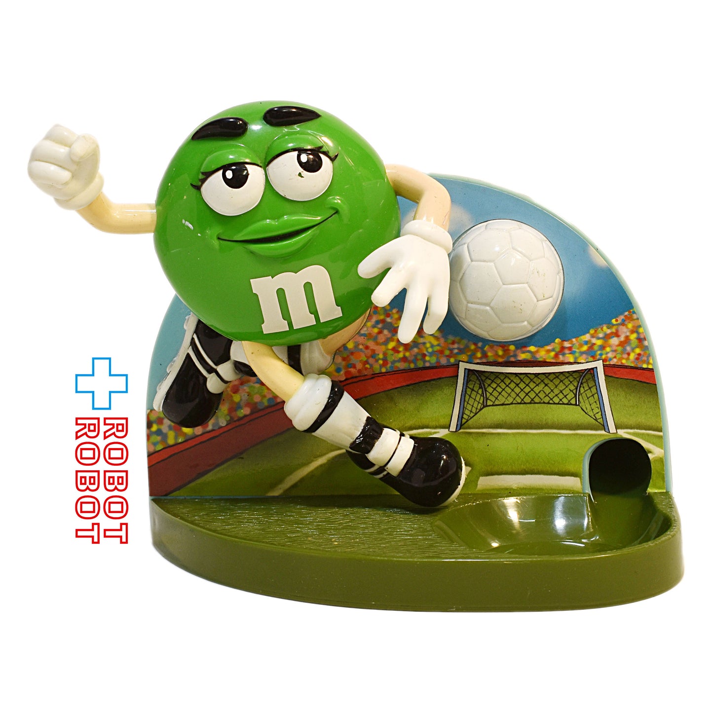 M&M's サッカー・グリーン ディスペンサー エムアンドエムズ