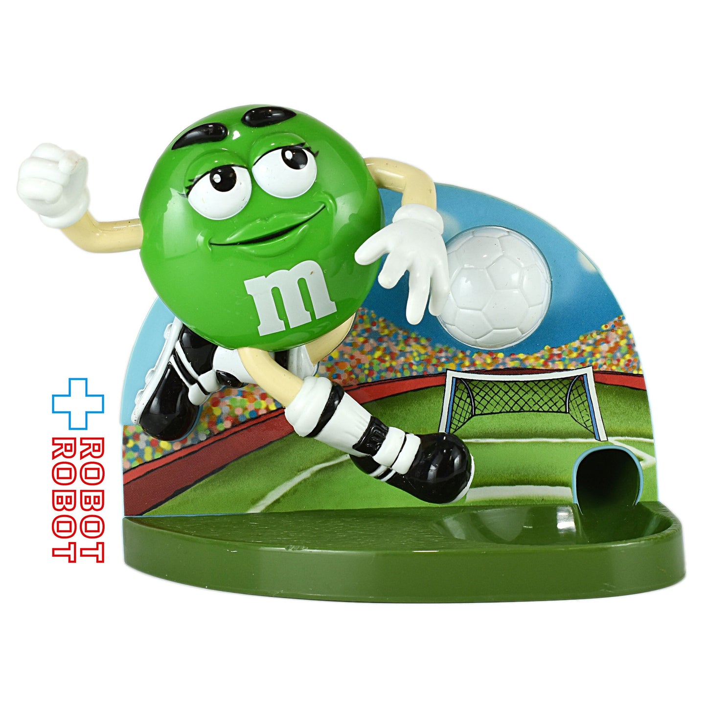 M&M's サッカー・グリーン ディスペンサー エムアンドエムズ