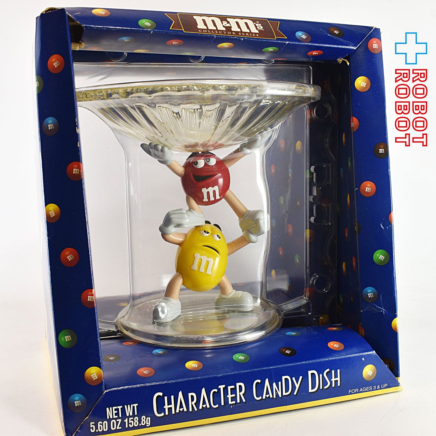 M&M's エムアンドエムズ レッド＆イエロー キャラクター キャンディーディッシュ 箱入