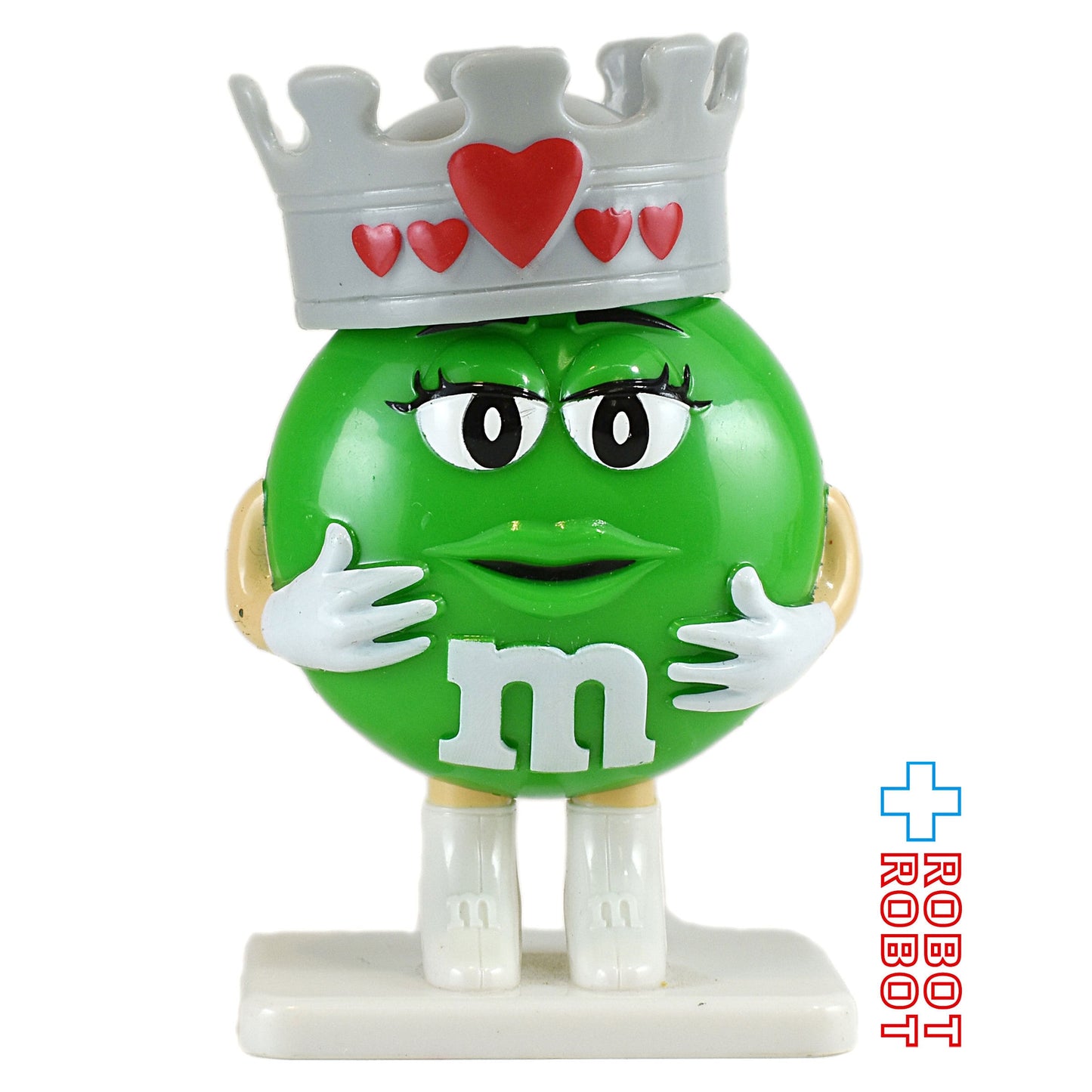 M&M's ミニディスペンサー フィギュア グリーン 灰色の王冠