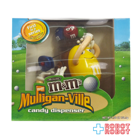 M&M's レッド＆イエロー ゴルフ マリガン・ヴィル ディスペンサー 開封箱付