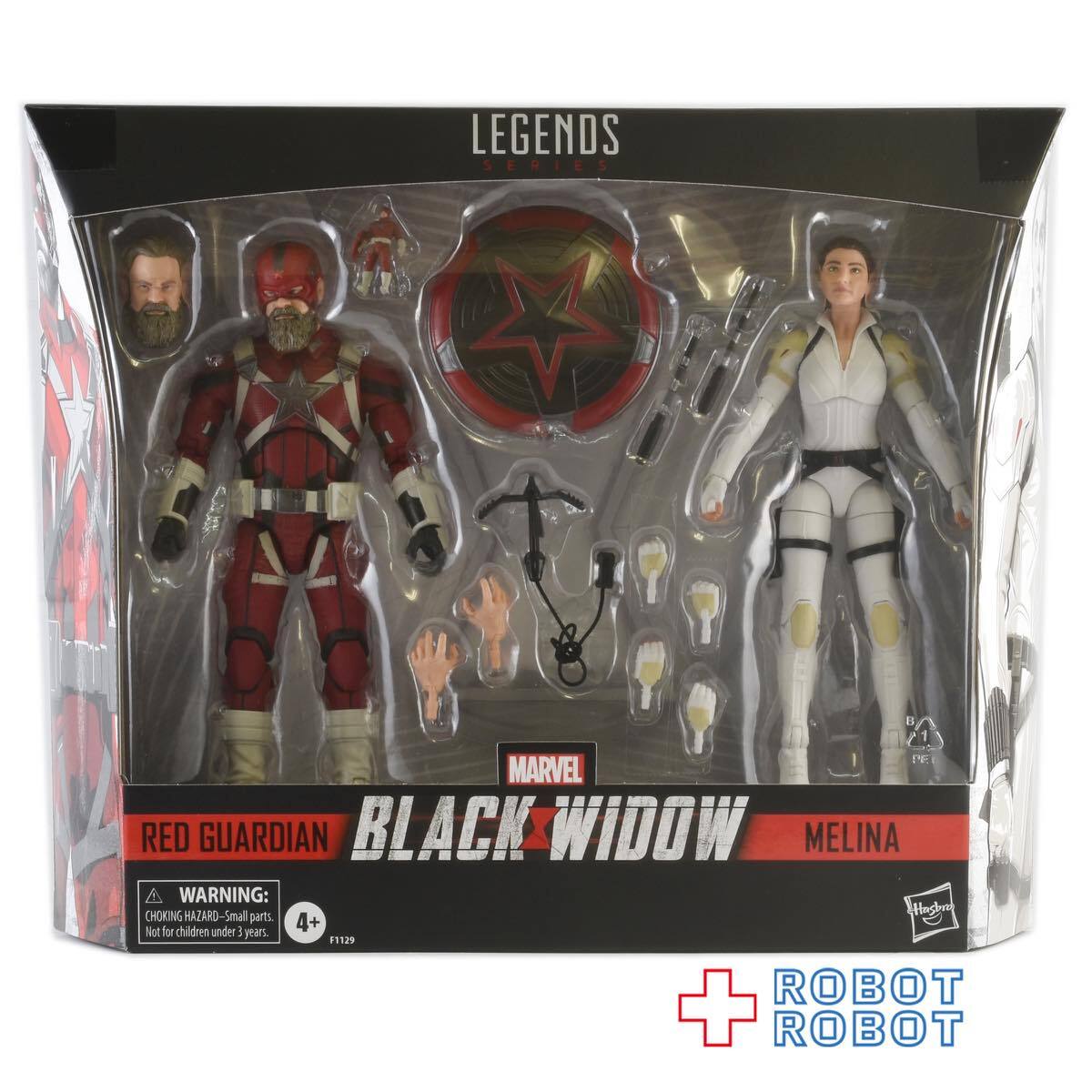 マーベルレジェンド ブラック・ウィドウ レッド・ガーディアン & メリーナ・ヴォストコフ 6インチ アクションフィギュア 未開封
