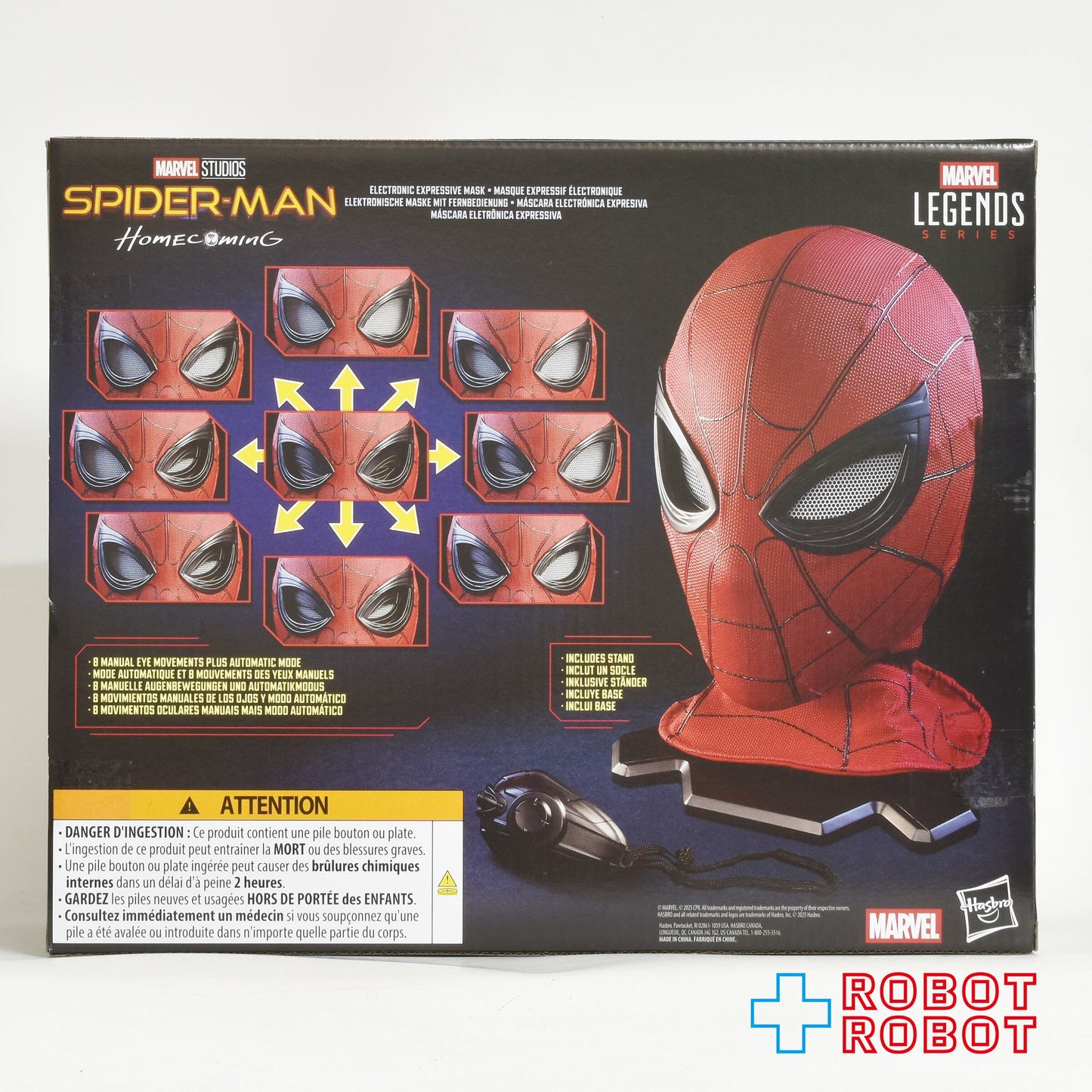 マーベルレジェンド スパイダーマン ホームカミング スパイダーマン エレクトロニック マスク 1/1 スケール レプリカ 国内版 未開封