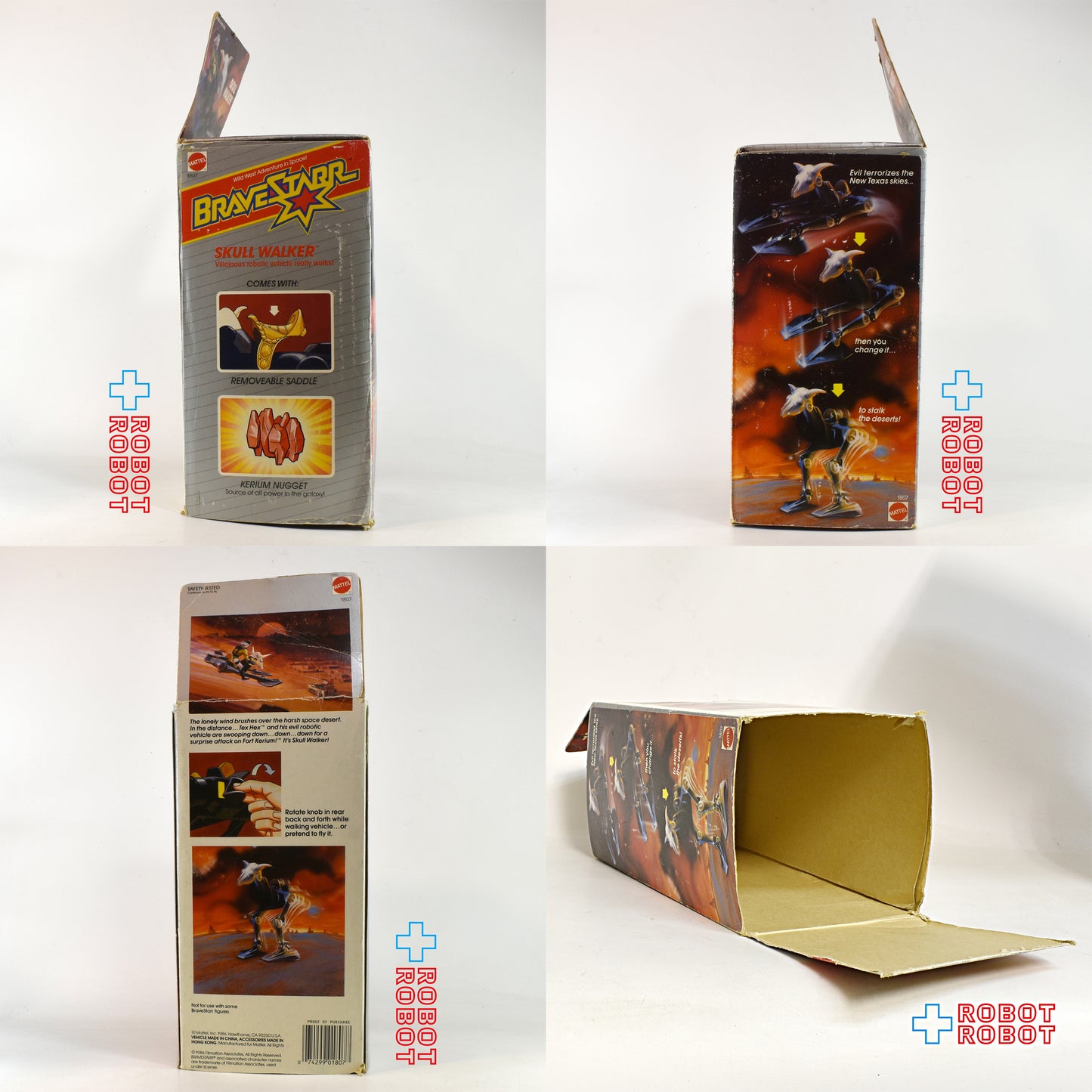 マテル ブレイブスター スカルウォーカー アクションフィギュア 1986 箱付
