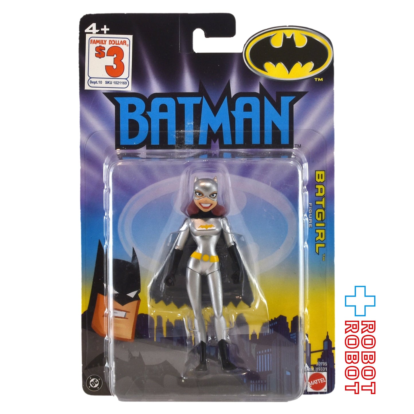 マテル DC バットマン アニメイテッド バットガール シルバーコスチューム アクションフィギュア 2005 未開封