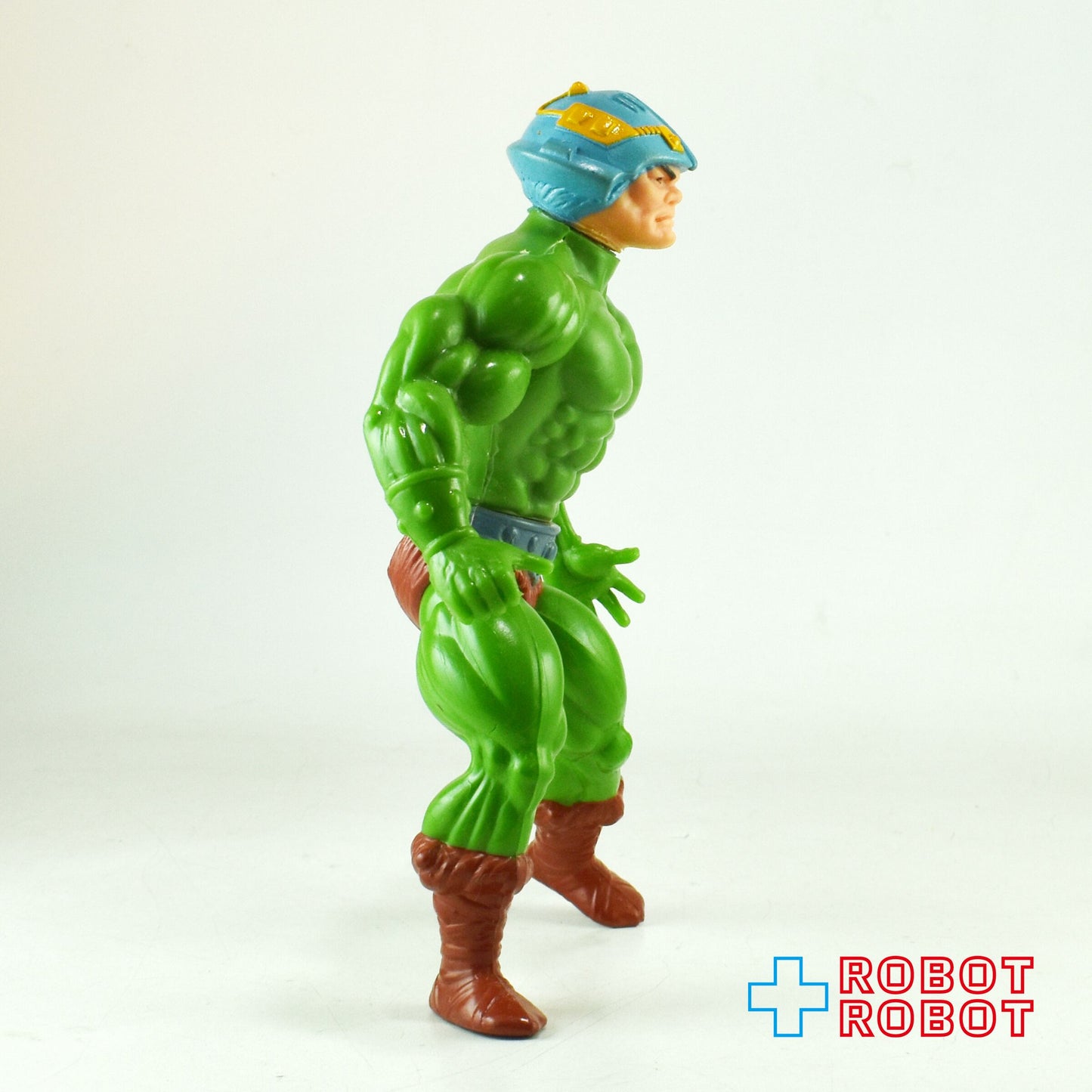 マテル ヒーマン オリジナル MOTU シリーズ1 マンアットアームズ (グレイドットオンヘルメット) アクションフィギュア 1982 ⚫️武器付き完品