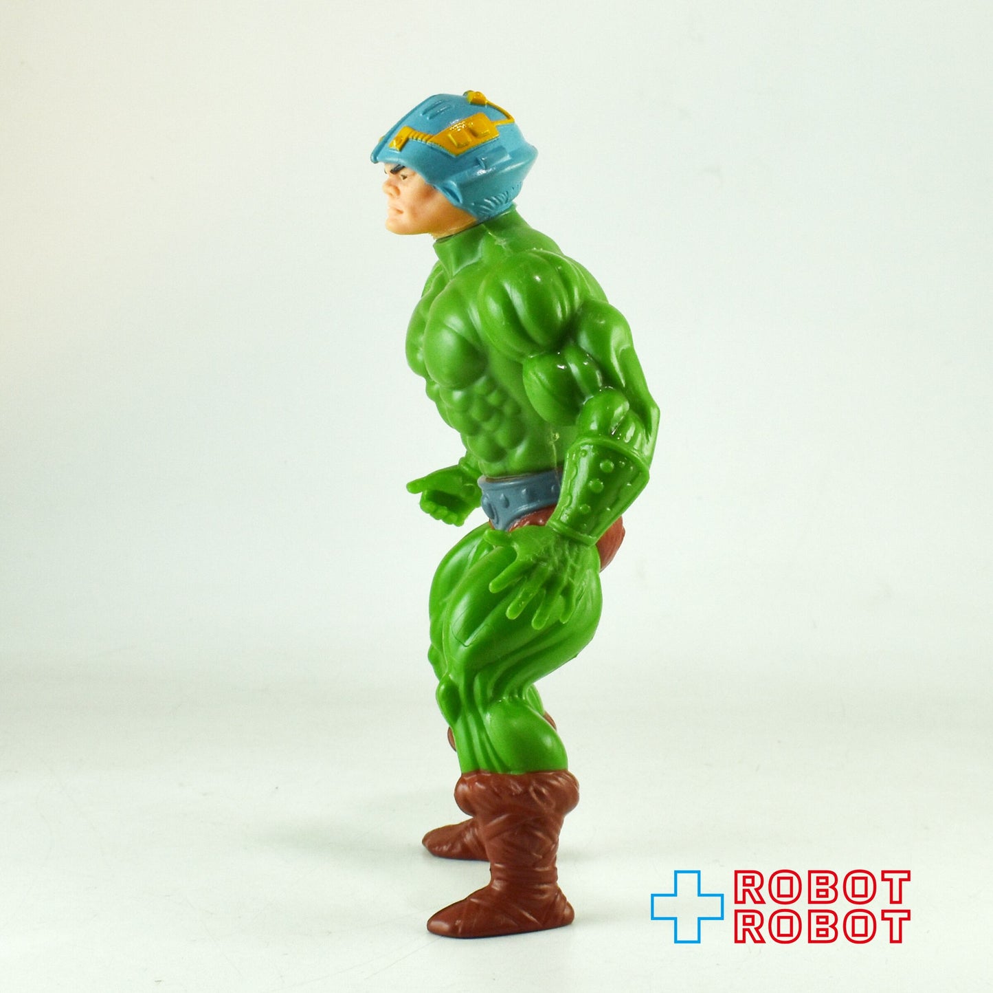 マテル ヒーマン オリジナル MOTU シリーズ1 マンアットアームズ (グレイドットオンヘルメット) アクションフィギュア 1982 ⚫️武器付き完品