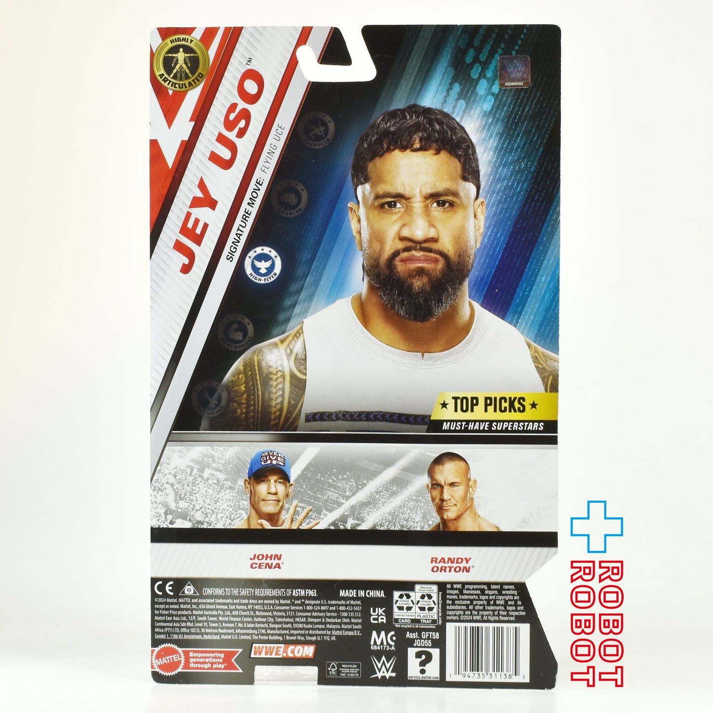 マテル WWE メインイベントシリーズ ジェイ・ウーソ アクションフィギュア 未開封