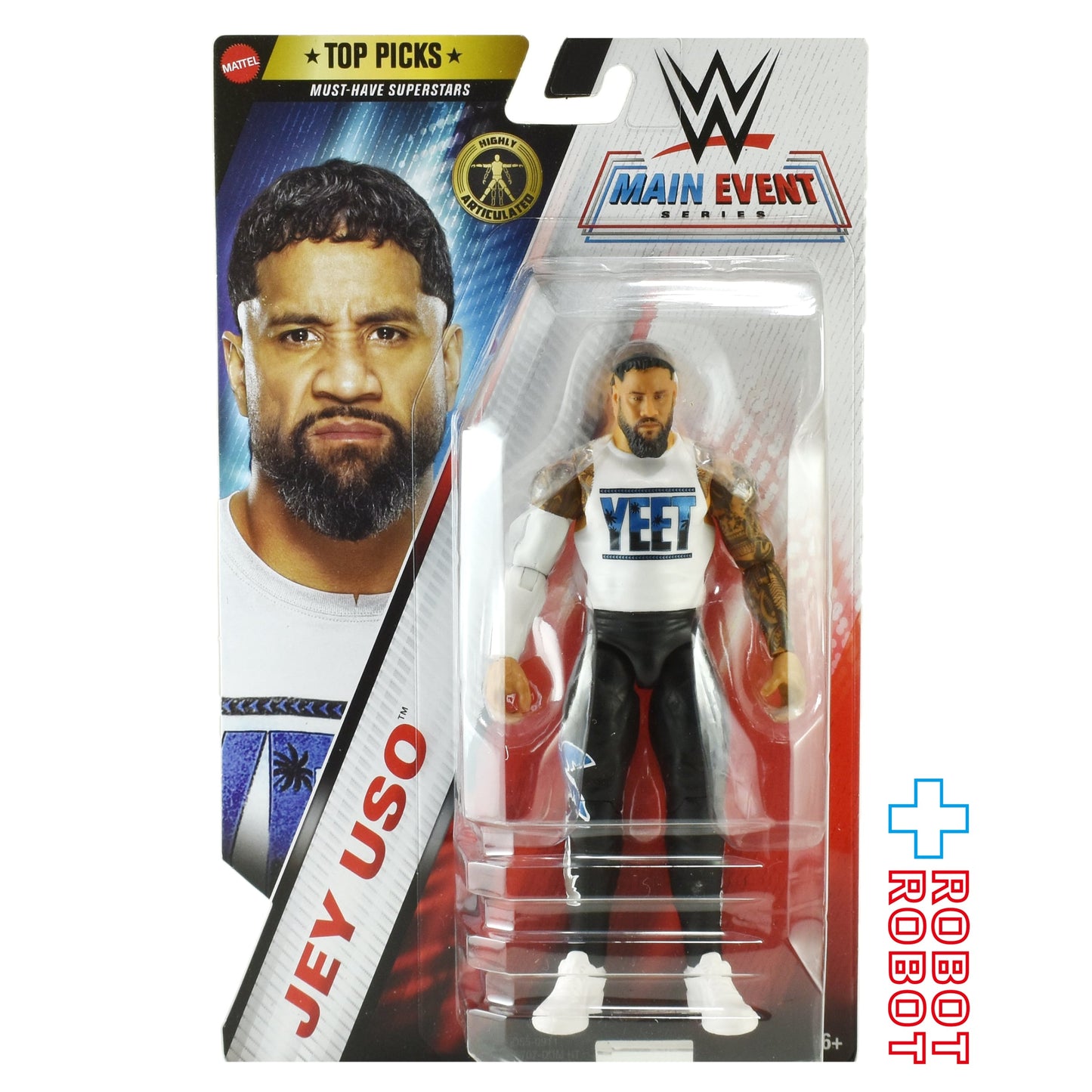 マテル WWE メインイベントシリーズ ジェイ・ウーソ アクションフィギュア 未開封