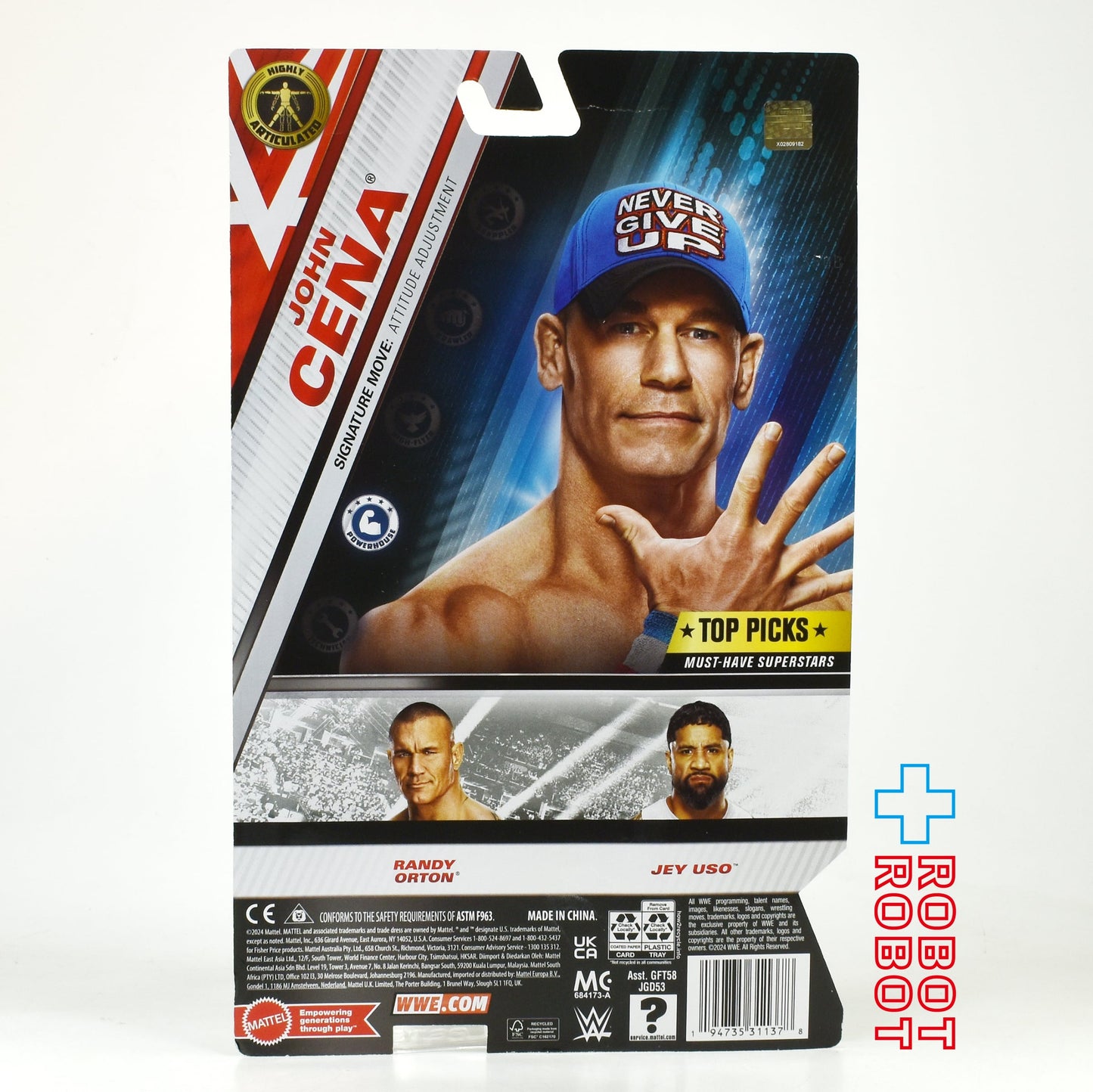 マテル WWE メインイベントシリーズ ジョン・シナ アクションフィギュア 未開封