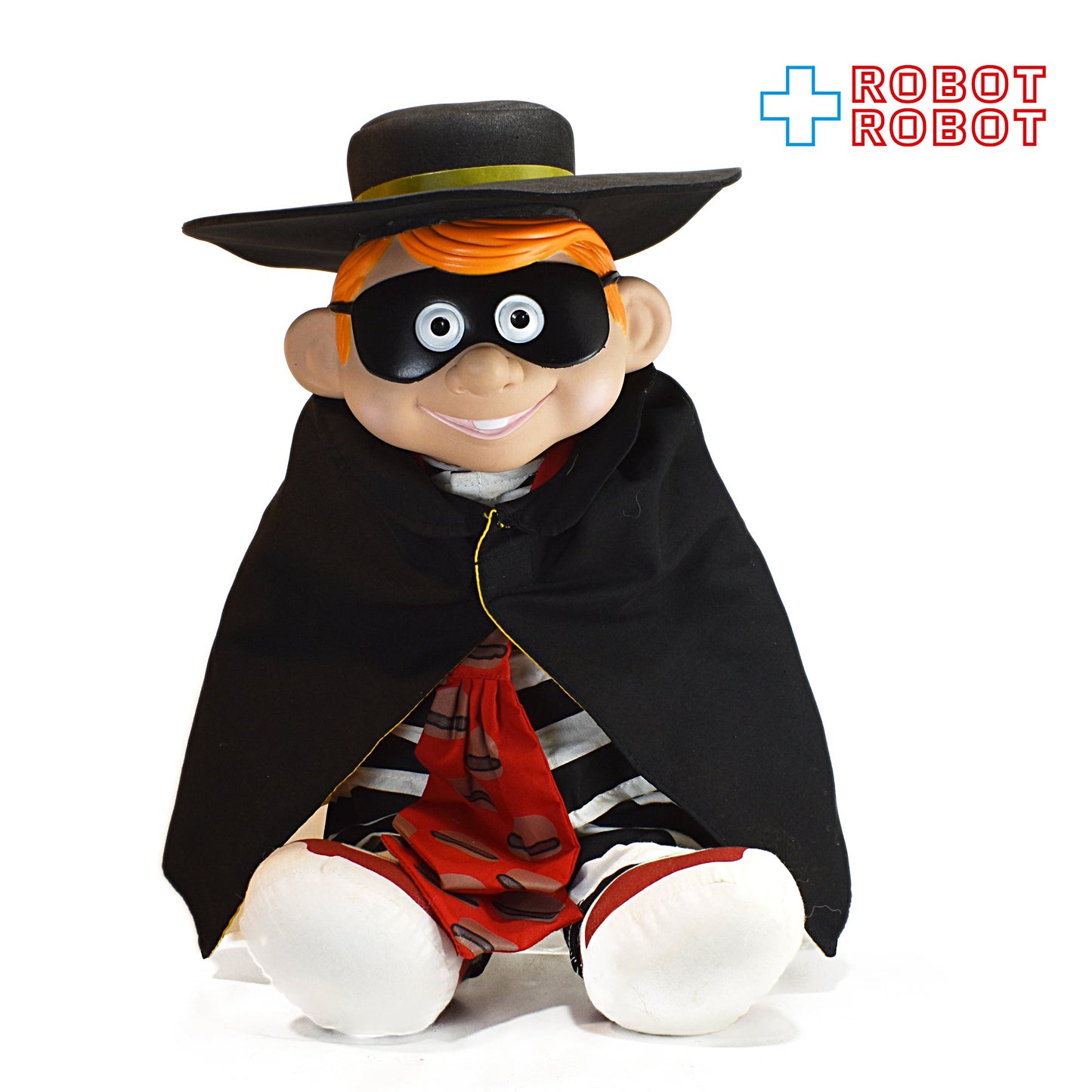 マクドナルド ハンバーグラー ビニールヘッド ウレタン帽子 ぬいぐるみ人形 40センチ 1987