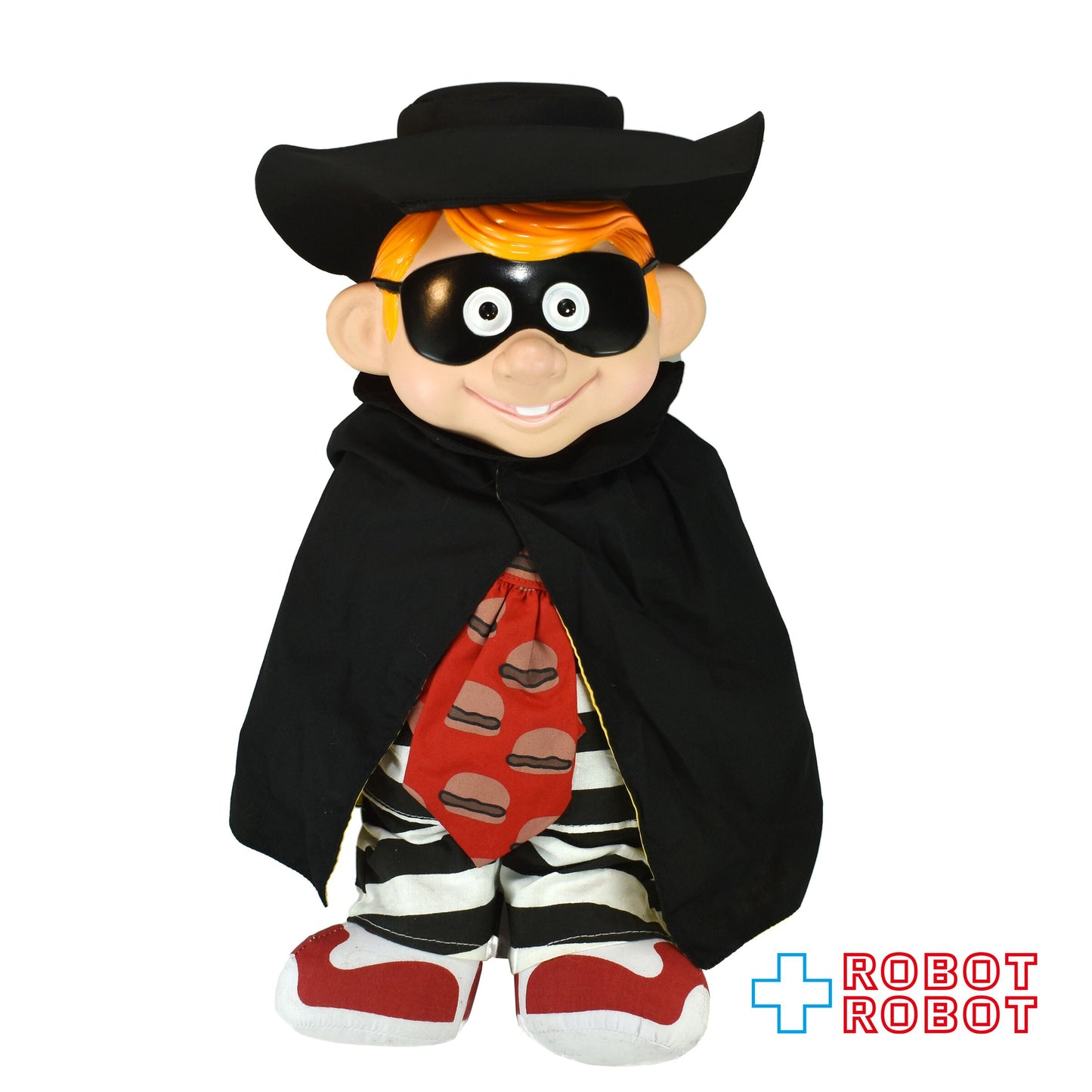 マクドナルド ハンバーグラー ビニールヘッド ウレタン帽子 ぬいぐるみ人形 40センチ 1987