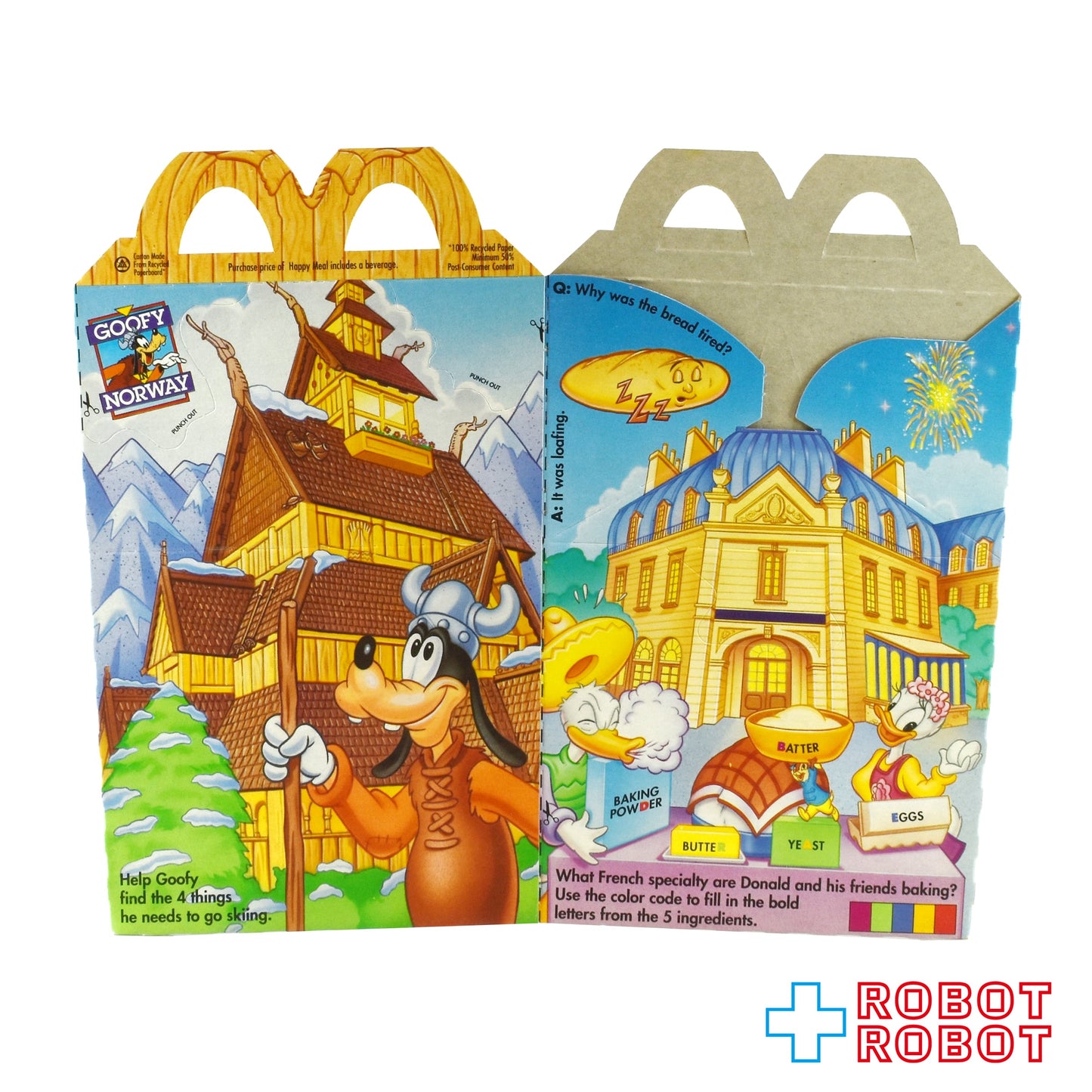 マクドナルド ハッピーセット空箱 エプコット’94 アドベンチャー・アット・ウォルト・ディズニー・ワールド