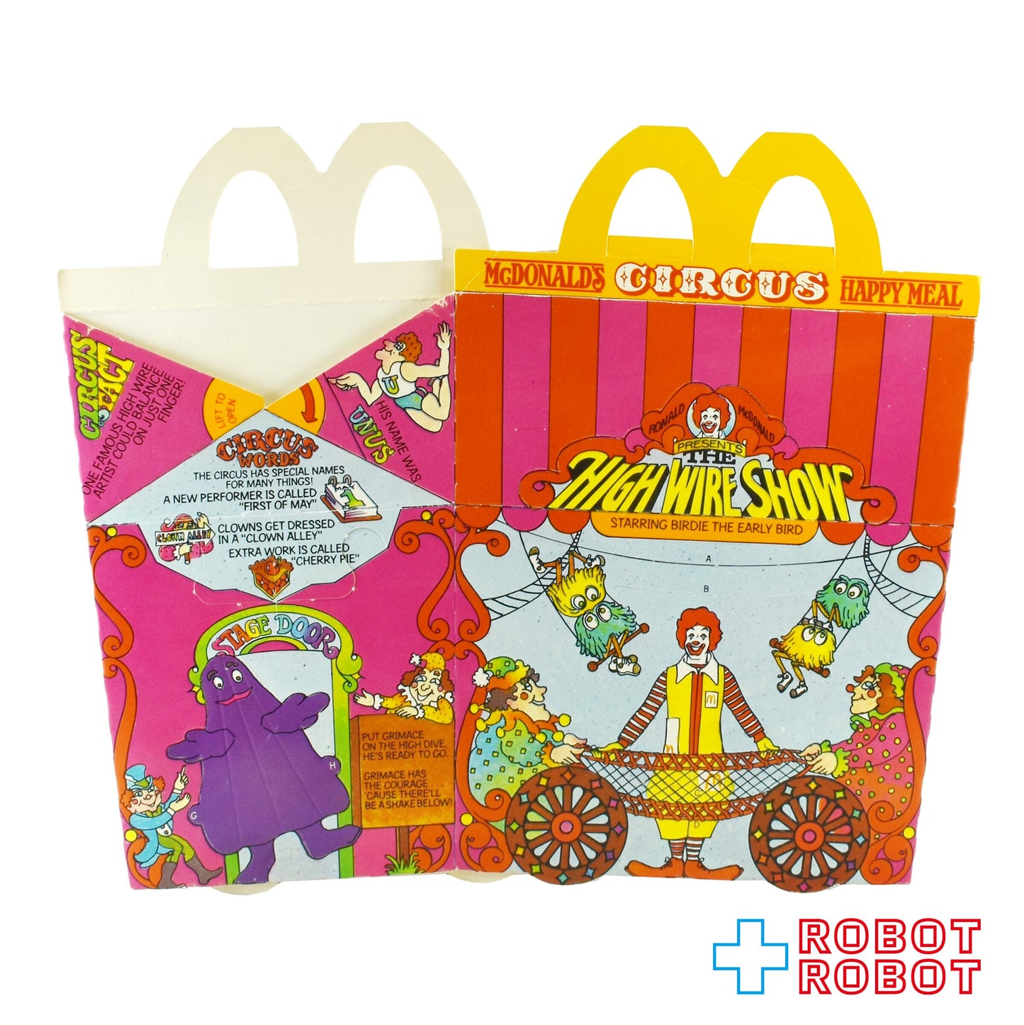 マクドナルド ハッピーセット空箱 フィッシャー・プライス ファン・ウィズ・フード ” スリー・リング・サーカス ” 1983