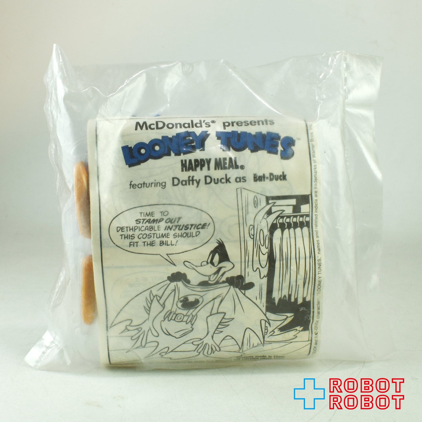 マクドナルド ルーニー・テューンズ ダフィー・ダック as バットダック バットマン フィギュア ミールトイ 1991 袋入未開封