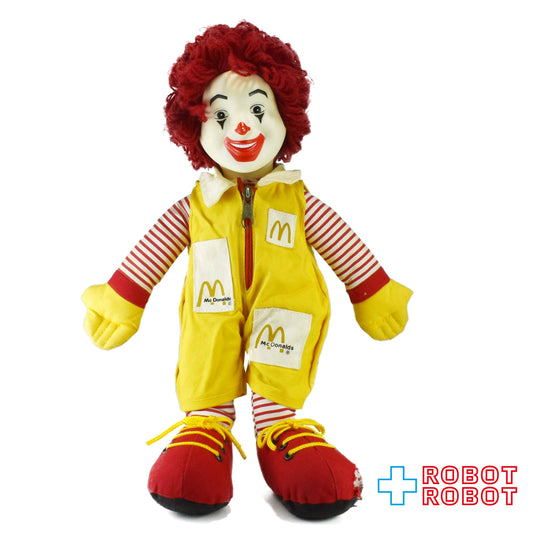 マクドナルド ロナルド 角マユ 40センチ ぬいぐるみ人形 1984 ※難有り