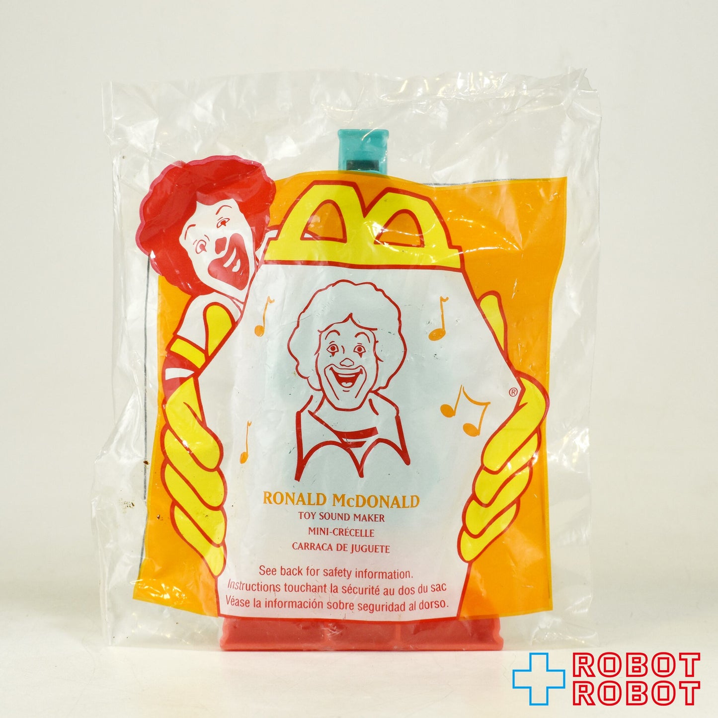 マクドナルド ロナルド トイサウンドメーカー プラスチック笛 ハッピーミールトイ 1996