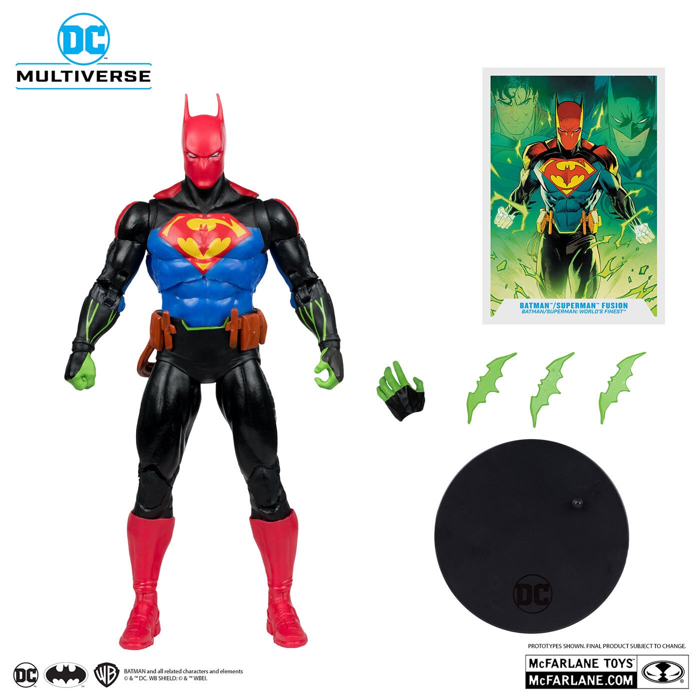 DC マルチバース コミック Batman / Superman World's Finest #289 バットマン / スーパーマン (フュージョン) 7インチ アクションフィギュア 国内版 未開封