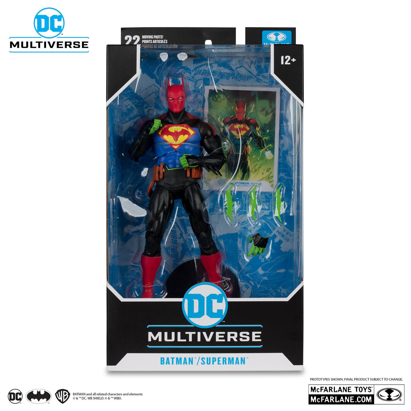 DC マルチバース コミック Batman / Superman World's Finest #289 バットマン / スーパーマン (フュージョン) 7インチ アクションフィギュア 国内版 未開封