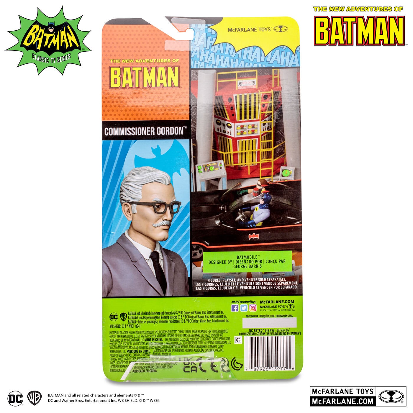 DCレトロ 電光石火バットマン #33 ゴードン本部長 6インチ アクションフィギュア 国内版 未開封