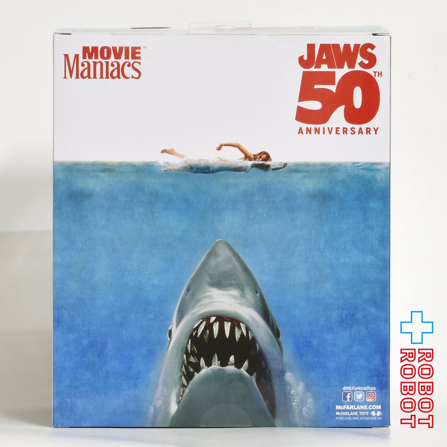 マクファーレン ムービー・マニアックス JAWS ジョーズ 50周年 ジョーズ 6インチ ポーズドスタチュー フィギュア 未開封