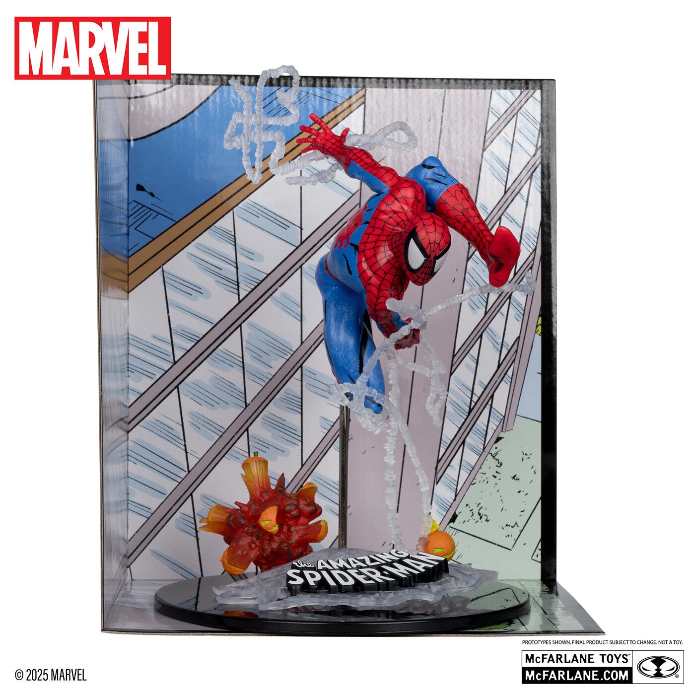 ３D フィギュア スパイダーマン 1/10スケール USAマクファーレン 送料無料 米国販売 迫力の3D フィギュア スパイダーマン 1/10