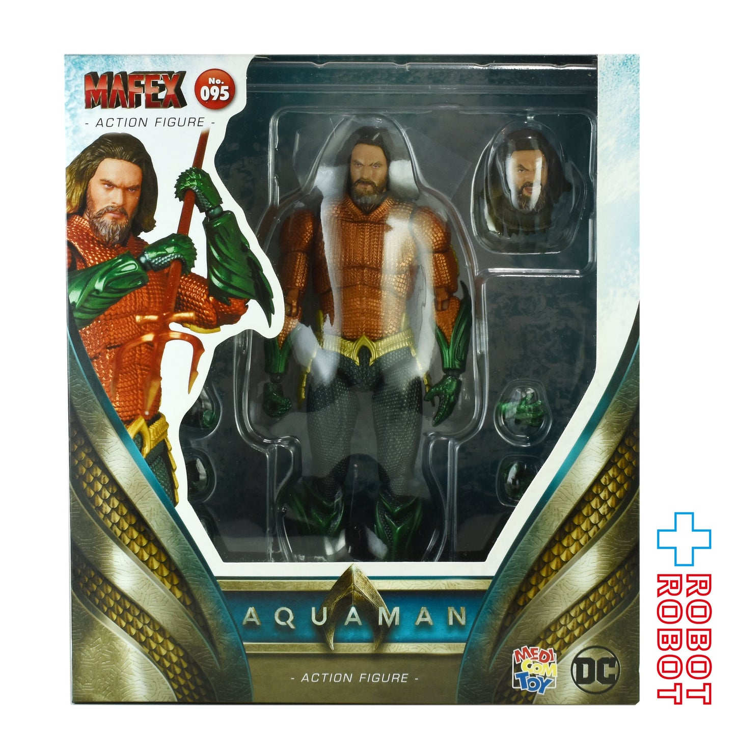 メディコムトイ MAFEX マフェックス No.95 アクアマン アクションフィギュア 開封 箱付