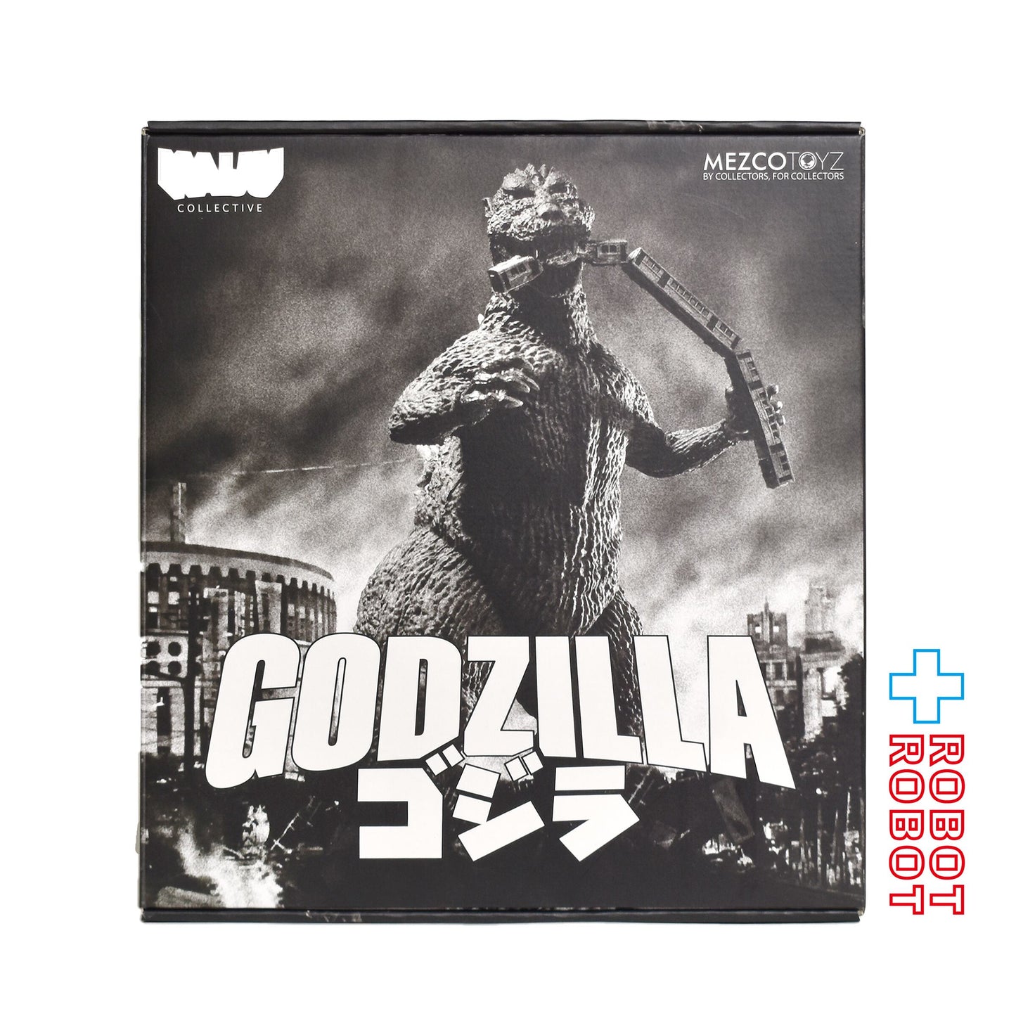 メズコ 怪獣コレクティブ ゴジラ (1954) ブラック & ホワイト エディション 12インチ アクションフィギュア 未開封