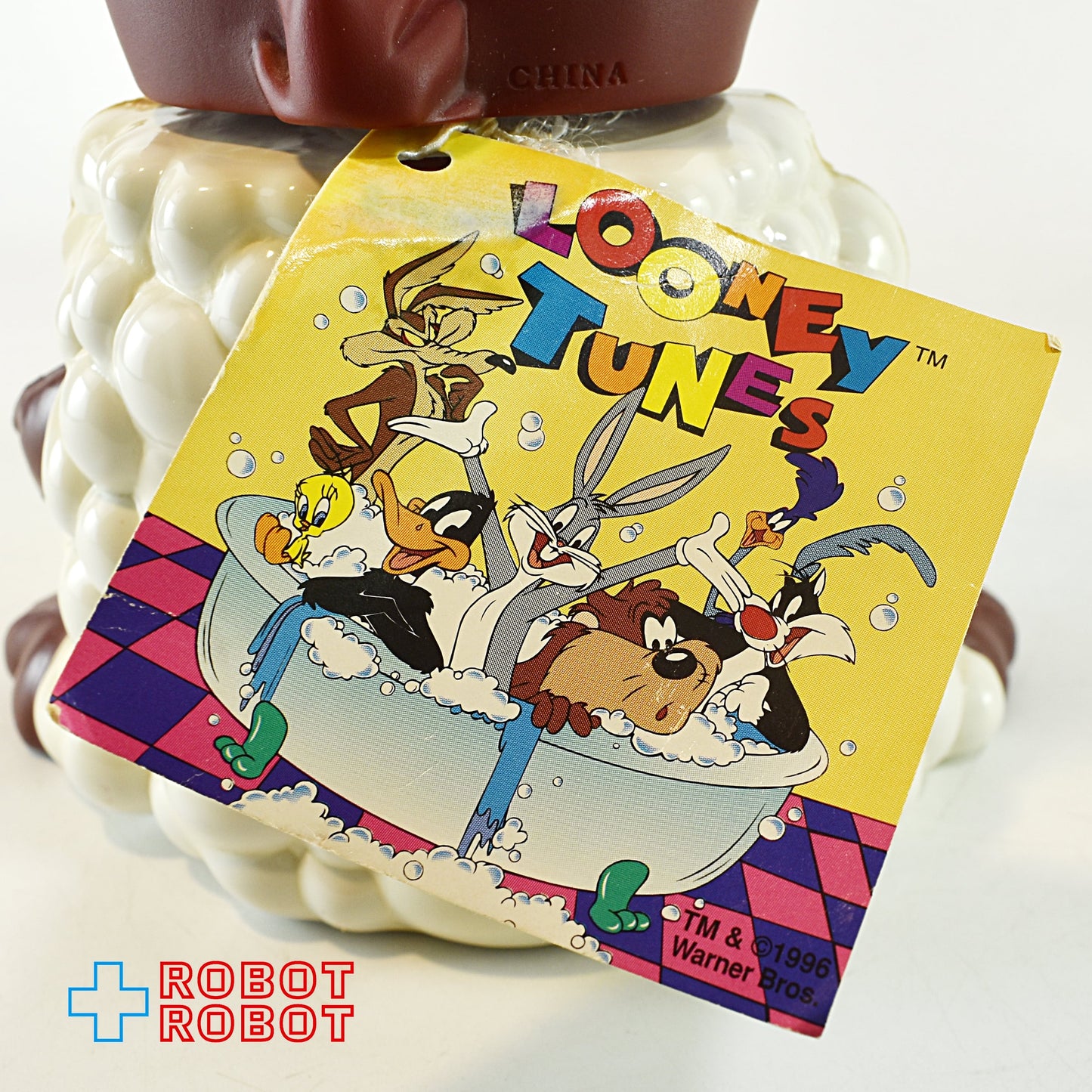 ルーニー・テューンズ  タズマニアン・デビル ソーキー シャンプー バブルバスボトル フィギュア 1997 紙タグ付