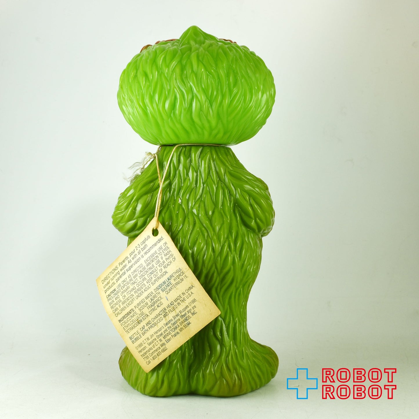 セサミストリート オスカー ソーキー バブルバス シャンプーボトル 紙タグ付