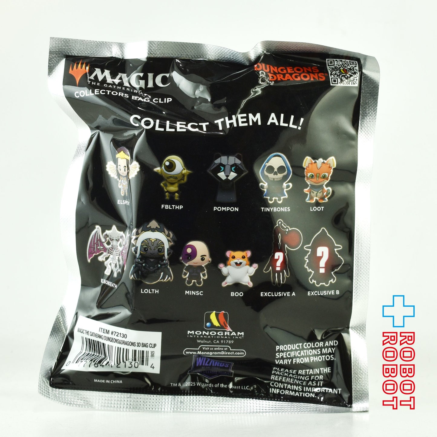 モノグラム 3Dフォーム バッグ クリップ マジック・ザ・ギャザリング × ダンジョンズ & ドラゴンズ 1パック 未開封