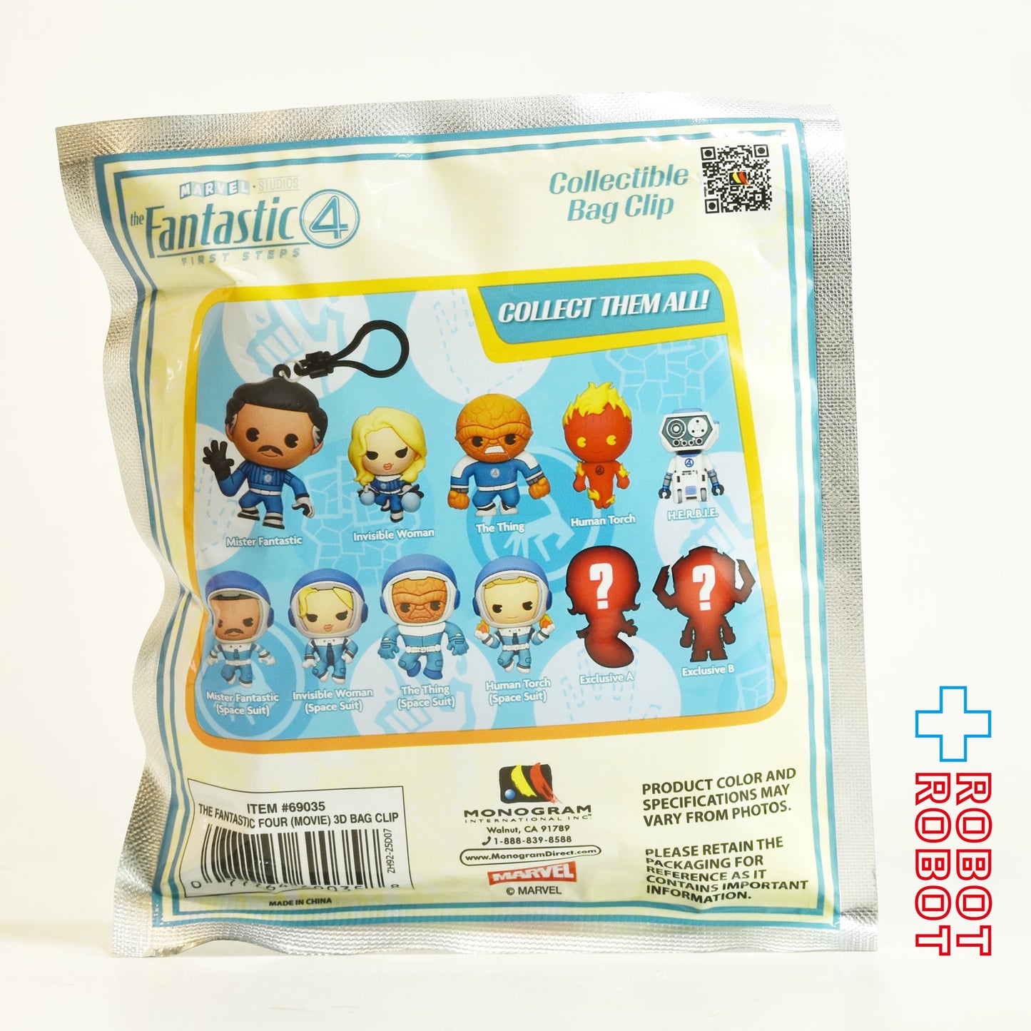 モノグラム フィギュラル バッグ クリップ ファンタスティック4 ファーストステップ 1パック 未開封