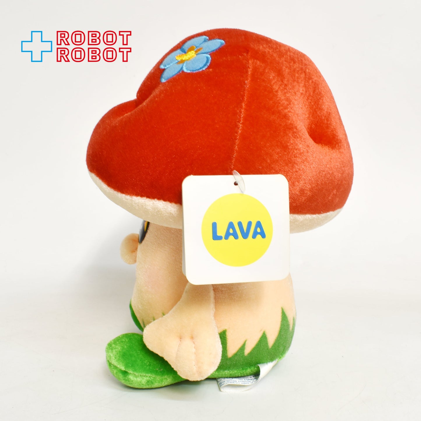 花つきキノコ トーキング ぬいぐるみ人形 ロシアのオモチャ 紙タグ付