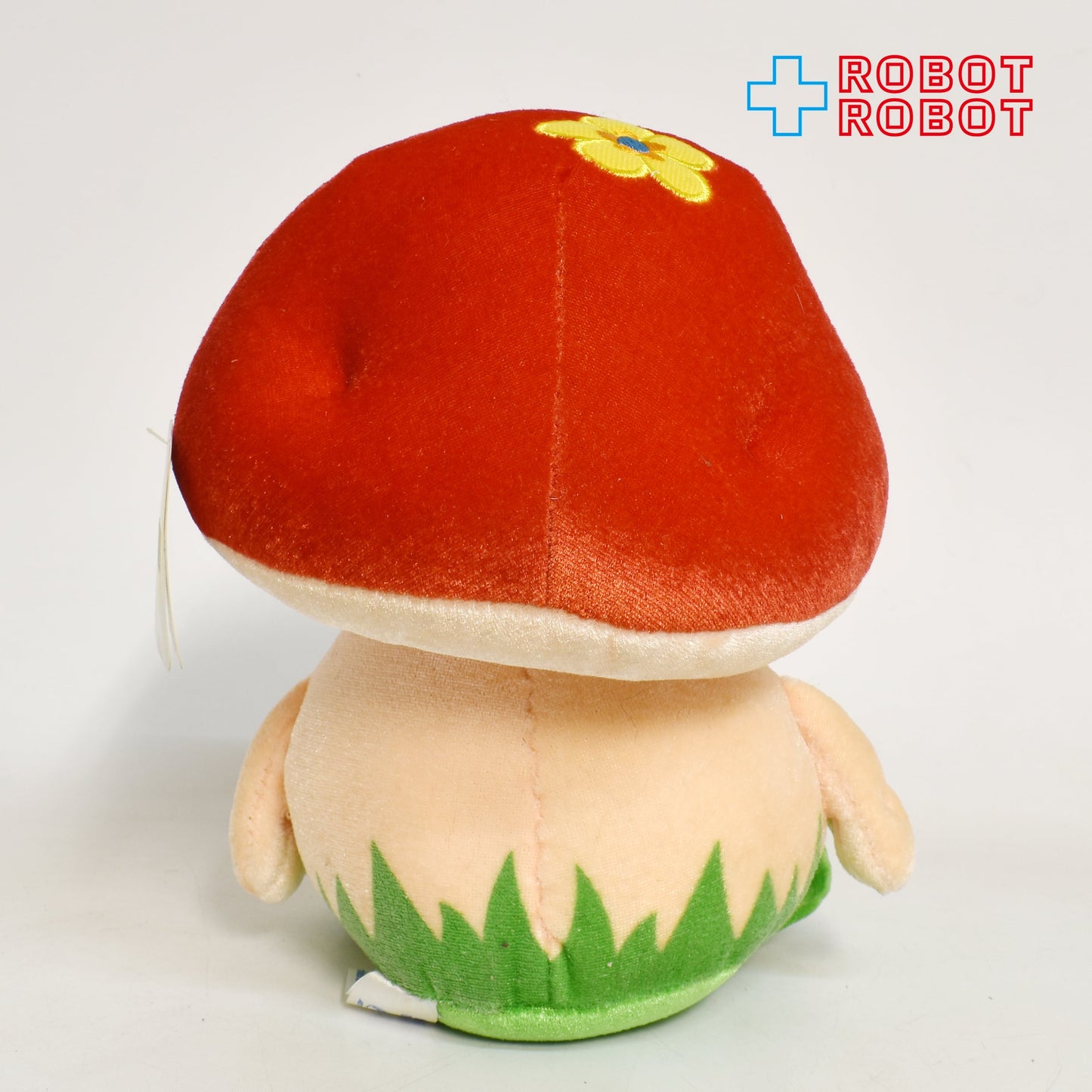 花つきキノコ トーキング ぬいぐるみ人形 ロシアのオモチャ 紙タグ付