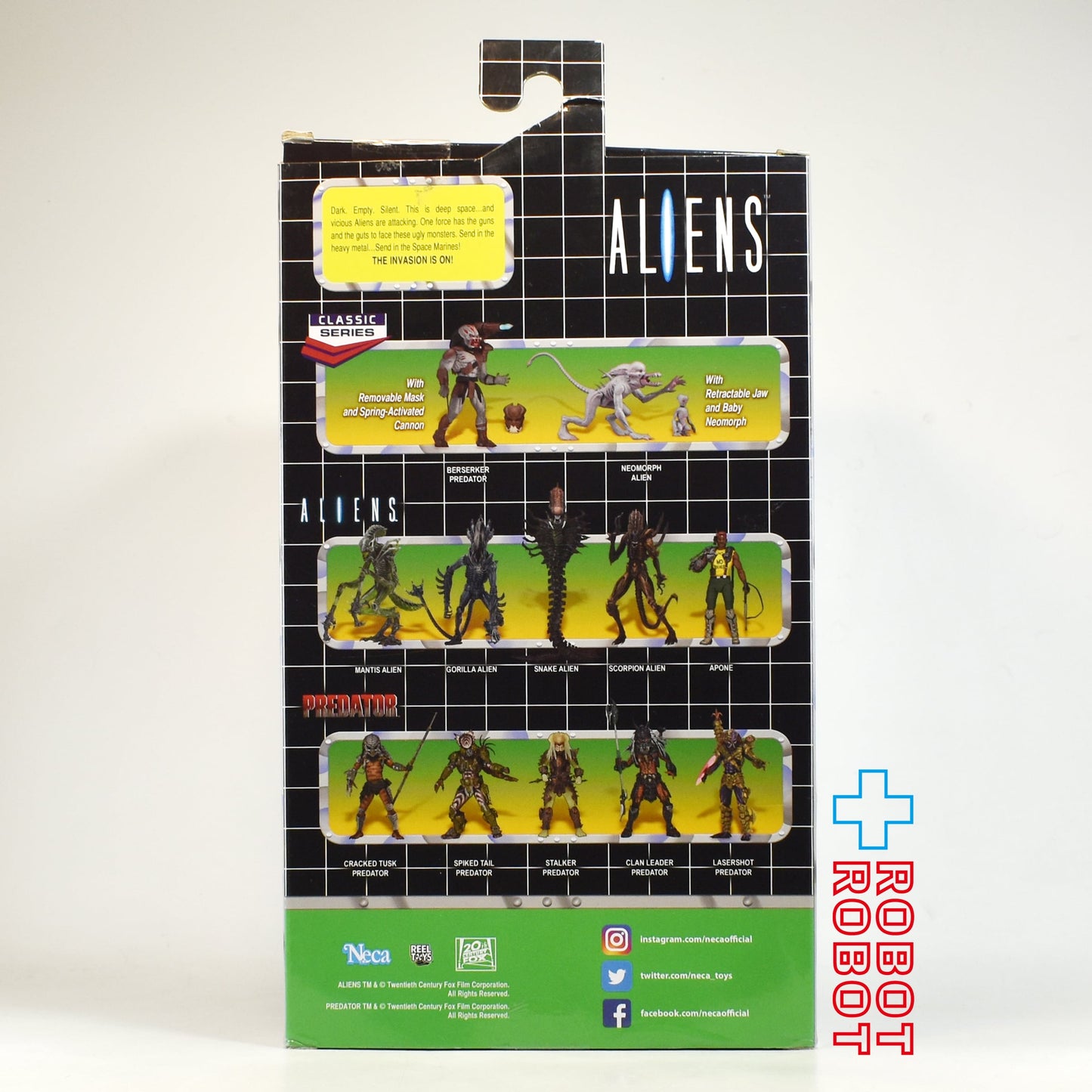 ネカ NECA エイリアン 1990 クラシック ライノ・エイリアン 7インチ アクションフィギュア 開封 箱付き