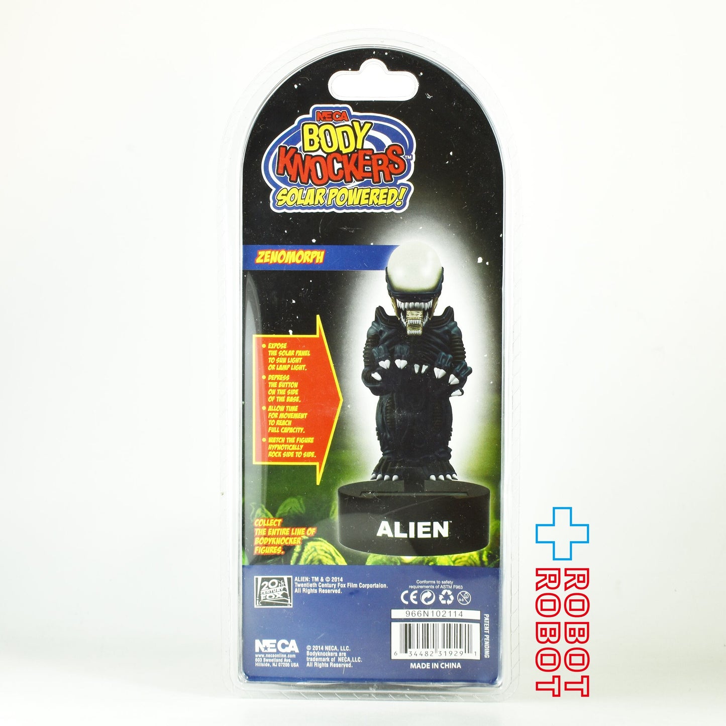 ネカ エイリアン ゼノモーフ ソーラーパワー ボディーノッカー ボビングヘッドフィギュア 未開封