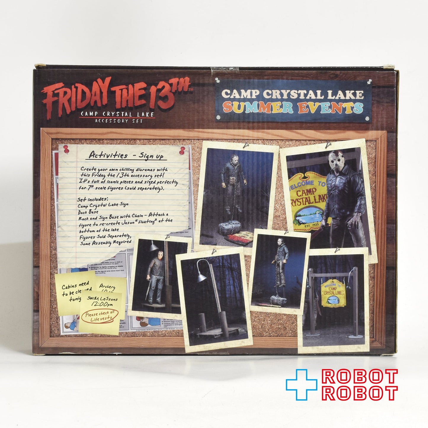 ネカ 13日の金曜日 7インチアクションフィギュア・シリーズ クリスタルレイク キャンプ アクセサリー パック 開封