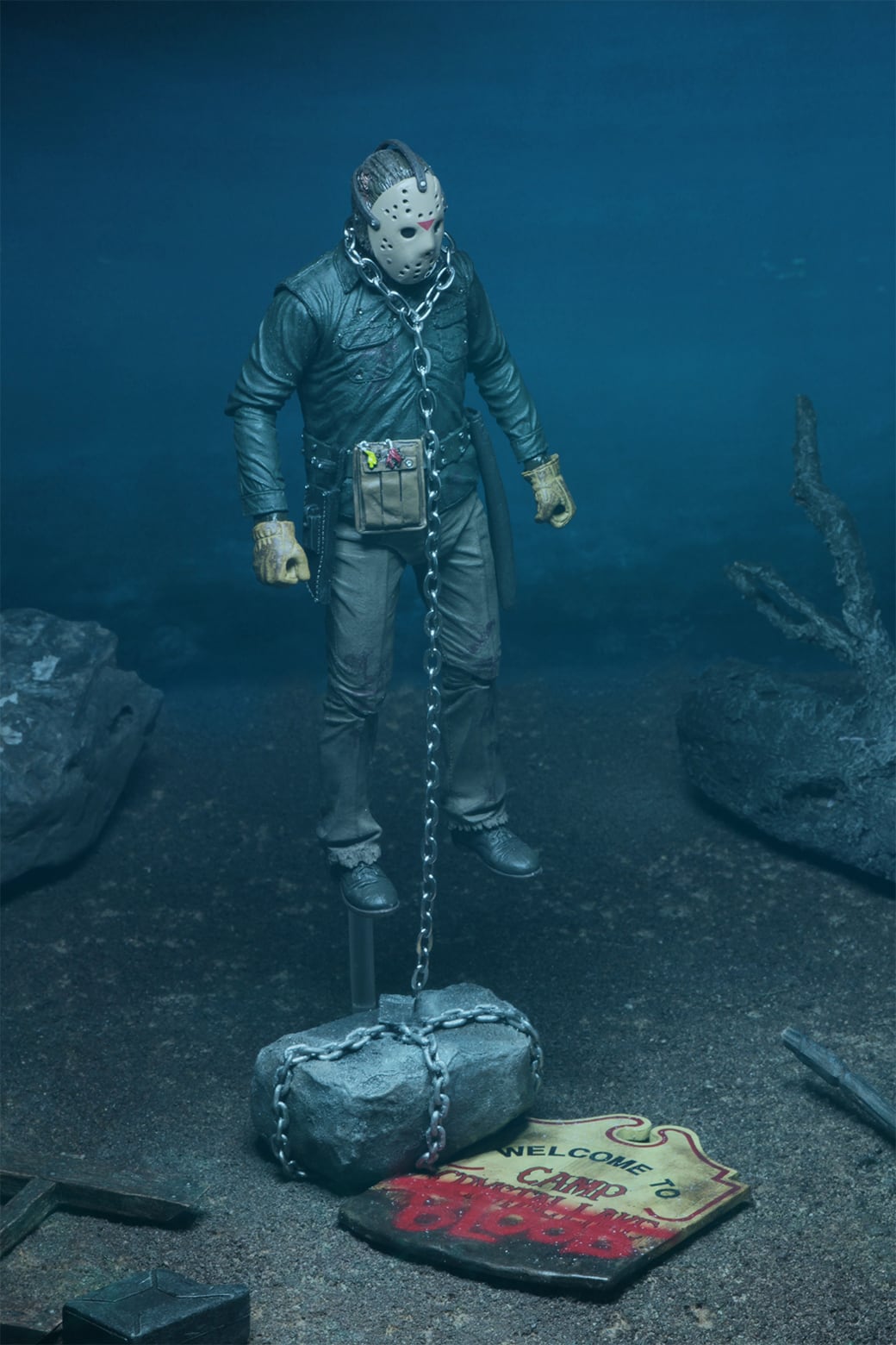 ネカ 13日の金曜日 7インチアクションフィギュア・シリーズ クリスタルレイク キャンプ アクセサリー パック 開封