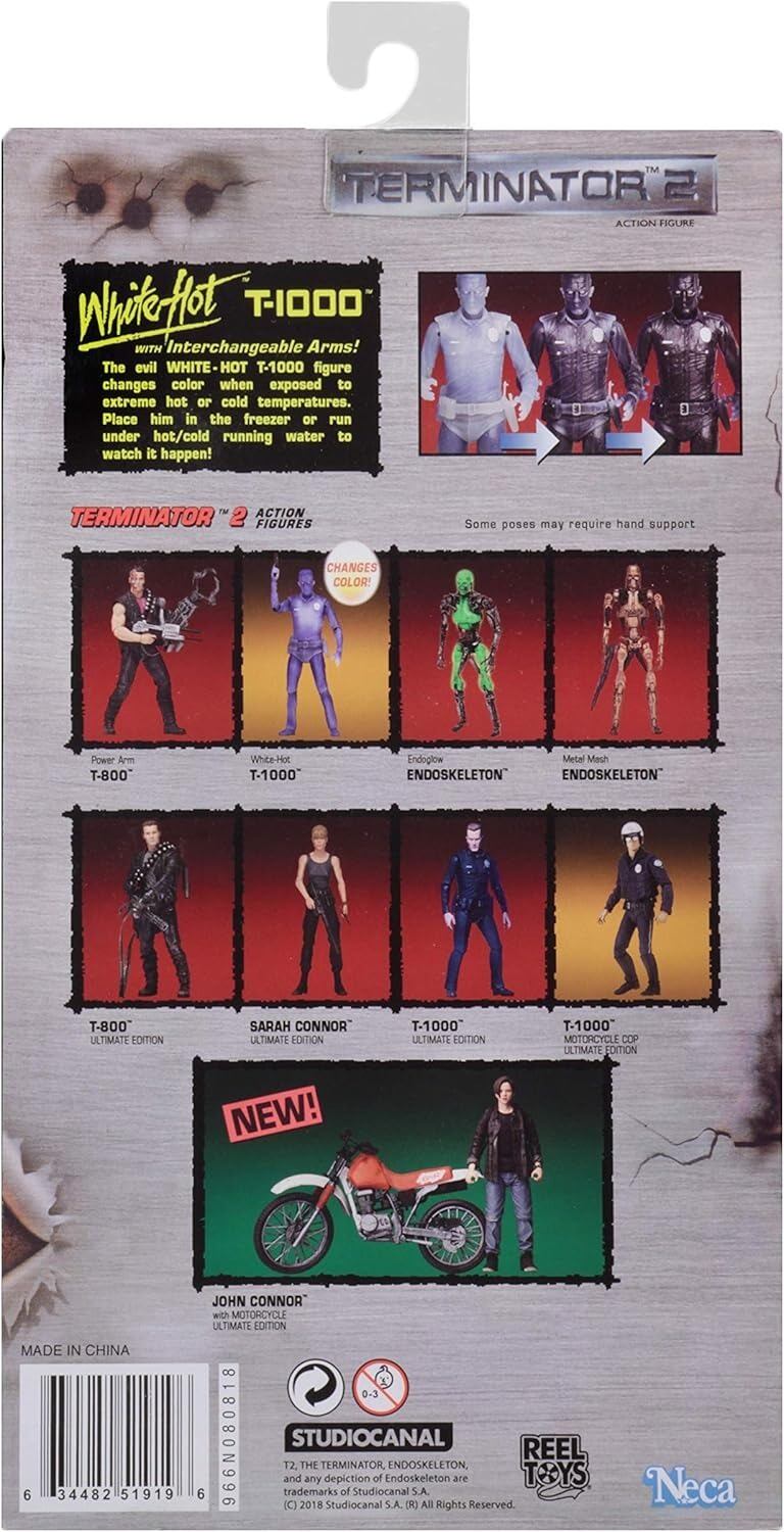 NECA ターミネーター2 ケナー トリビュート ホワイトホットT-1000 7インチ アクションフィギュア 未開封