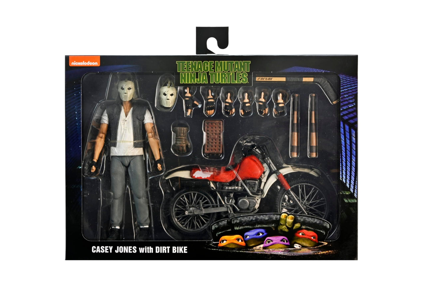 ネカ ティーンエイジ・ミュータント・ニンジャ・タートルズ TMNT ケイシー・ジョーンズ（DXムービー・リアリゼーション ver.）アクションフィギュア 2024 開封