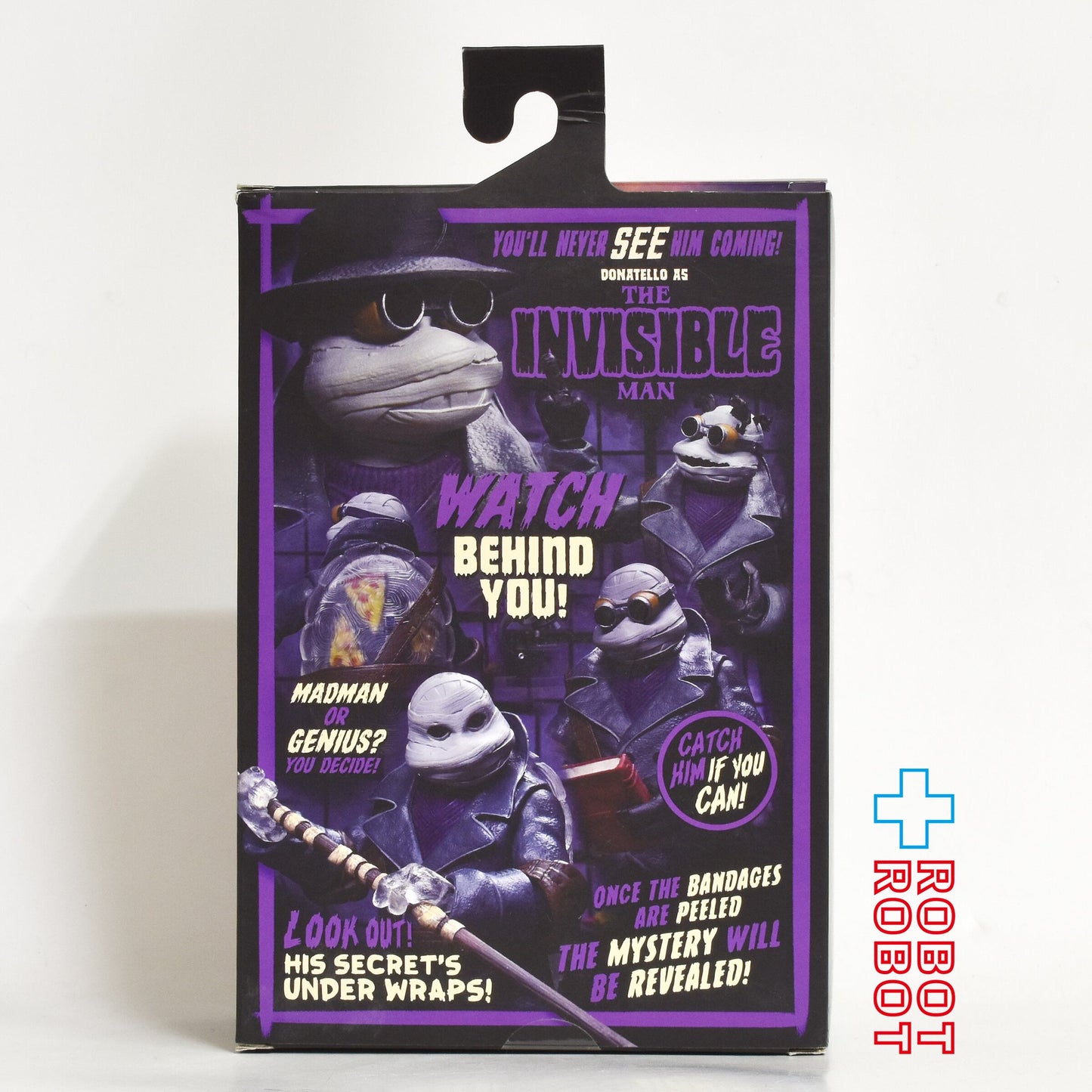 ネカ TMNT ティーンエイジ・ミュータント・ニンジャ・タートルズ ユニバーサル・モンスター ドナテロ as 透明人間 アルティメット 7インチ アクションフィギュア 開封箱入