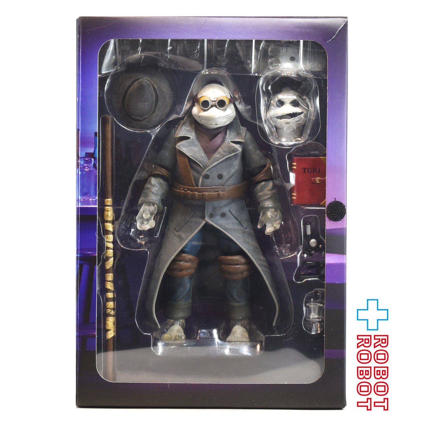 ネカ TMNT ティーンエイジ・ミュータント・ニンジャ・タートルズ ユニバーサル・モンスター ドナテロ as 透明人間 アルティメット 7インチ アクションフィギュア 開封箱入