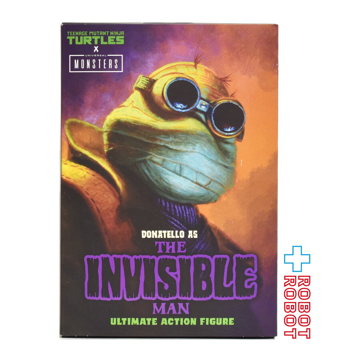 ネカ TMNT ティーンエイジ・ミュータント・ニンジャ・タートルズ ユニバーサル・モンスター ドナテロ as 透明人間 アルティメット 7インチ アクションフィギュア 開封箱入