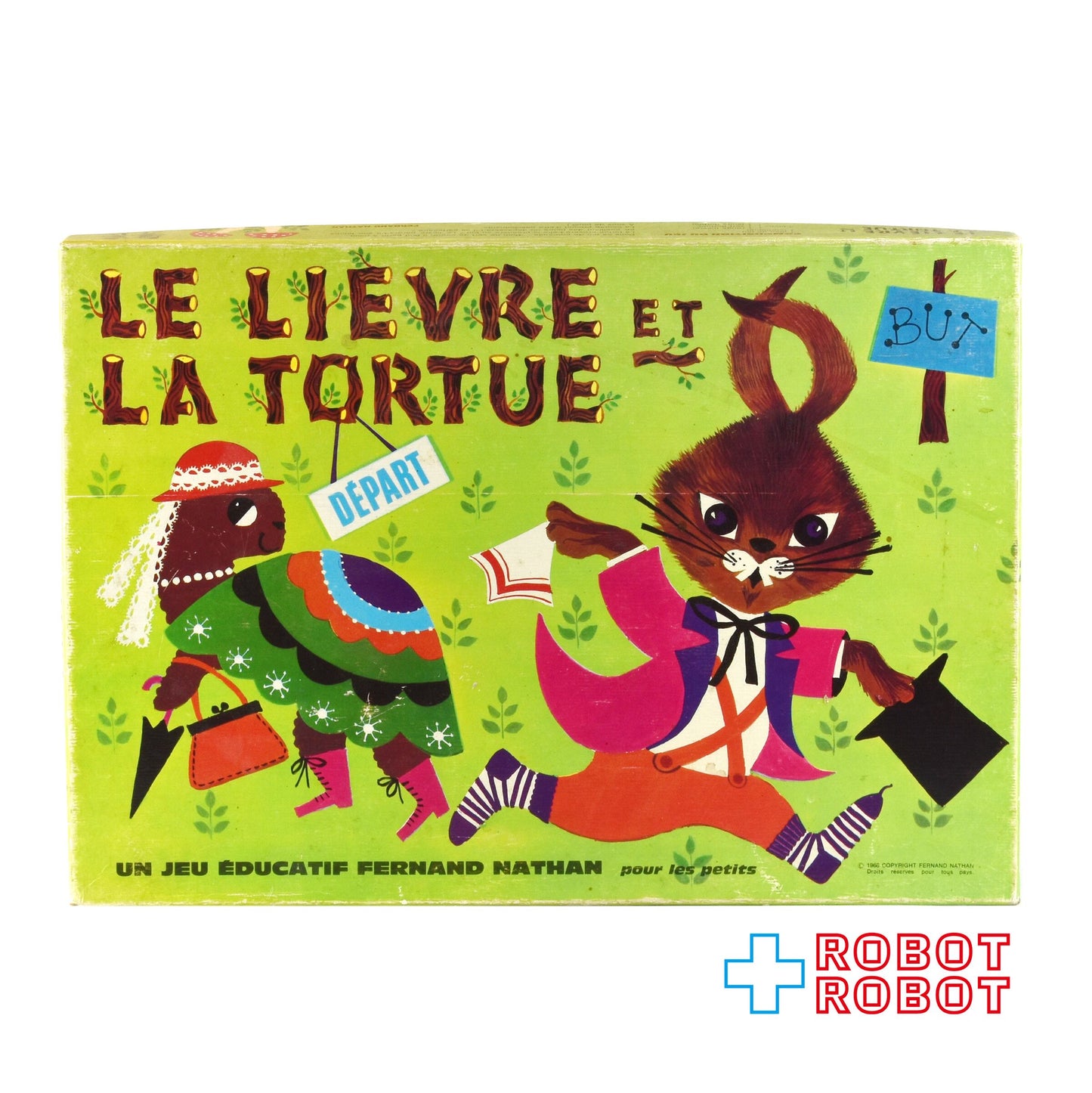 ネイサン ビンテージ ボード ゲーム ウサギとカメ 1968 箱入り